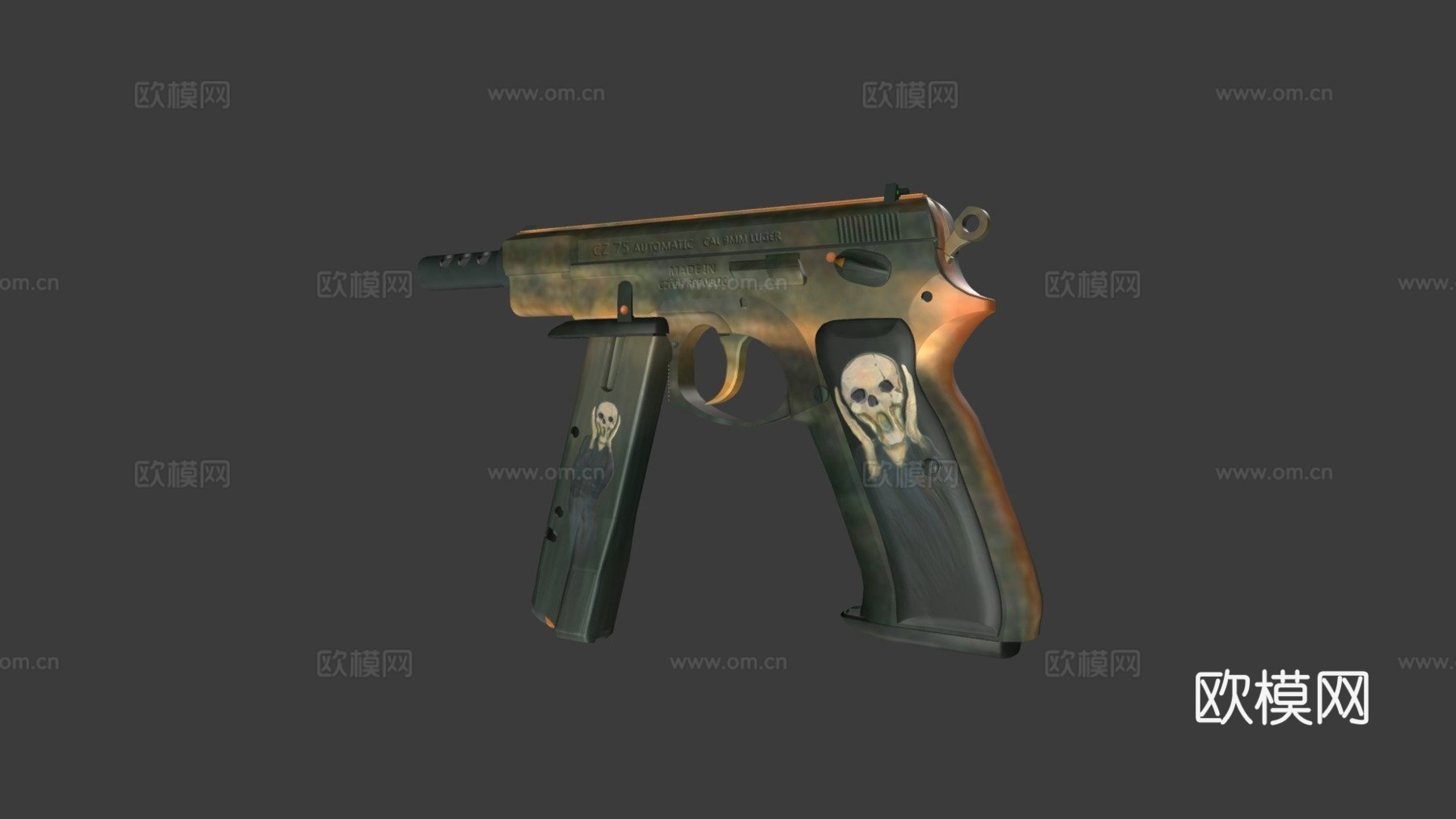 CS -GO - CZ75-Auto - 尖叫3d模型