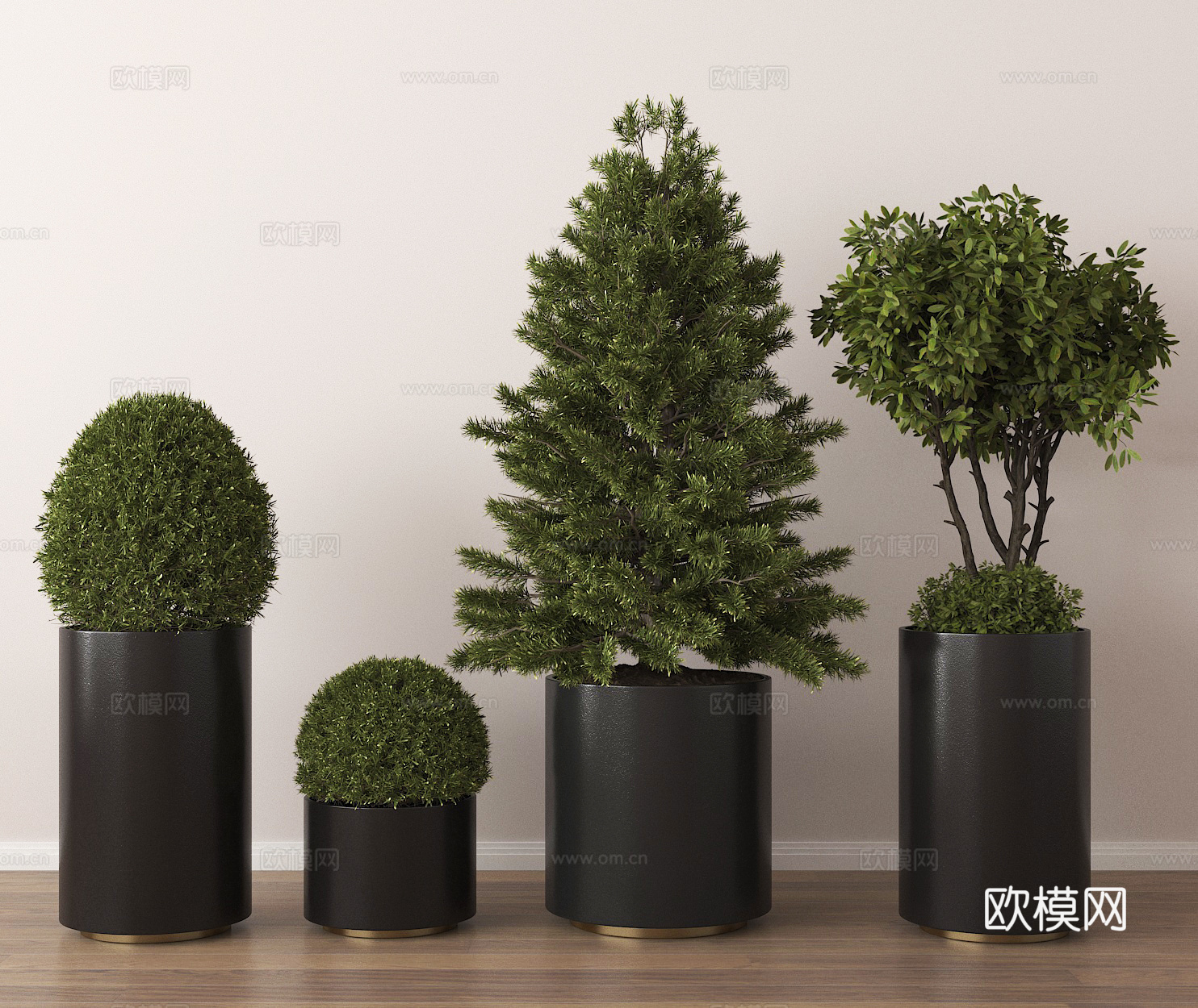 盆栽 盆景 绿植 植物su模型