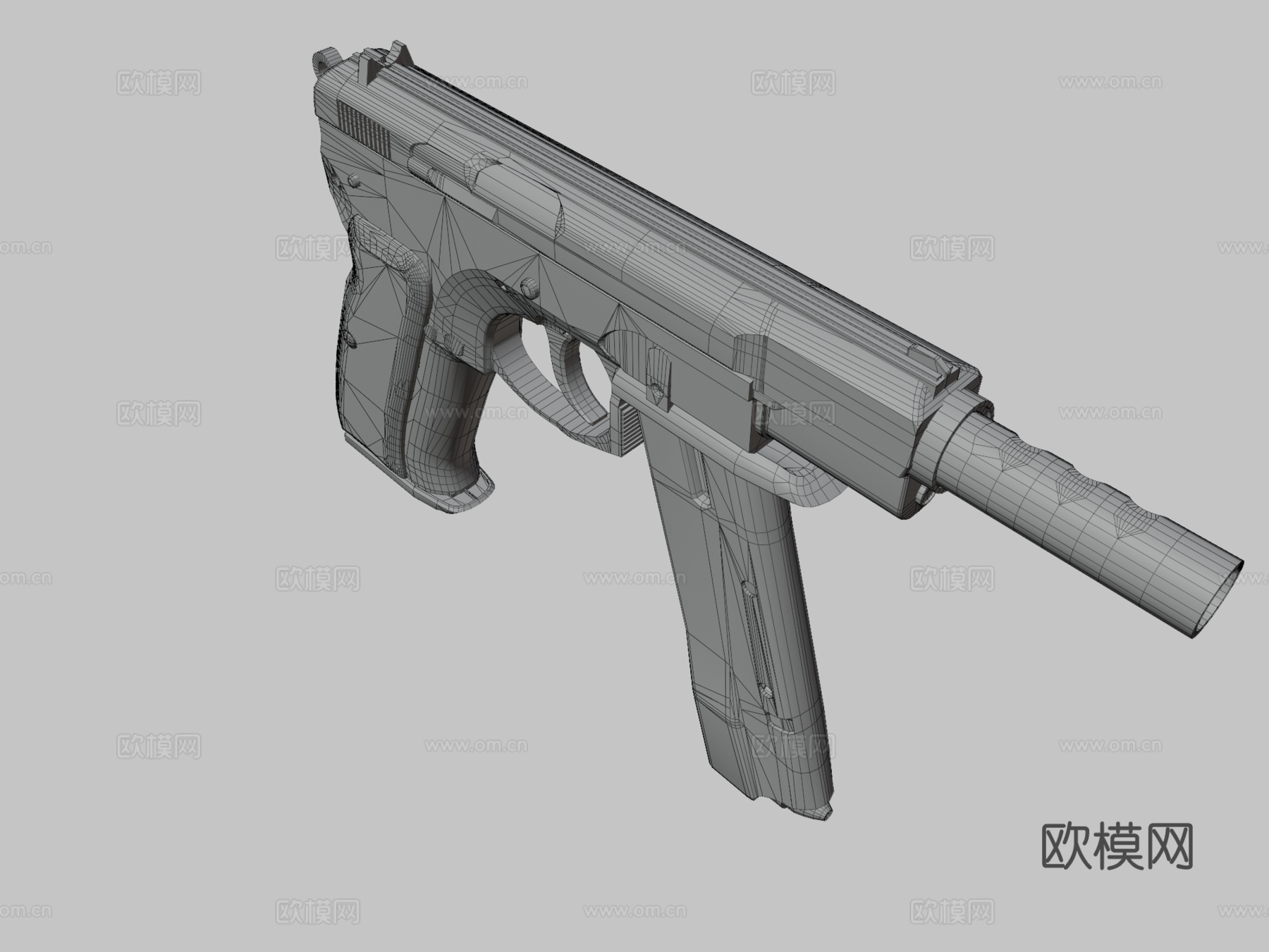 CS -GO - CZ75-Auto - 尖叫3d模型