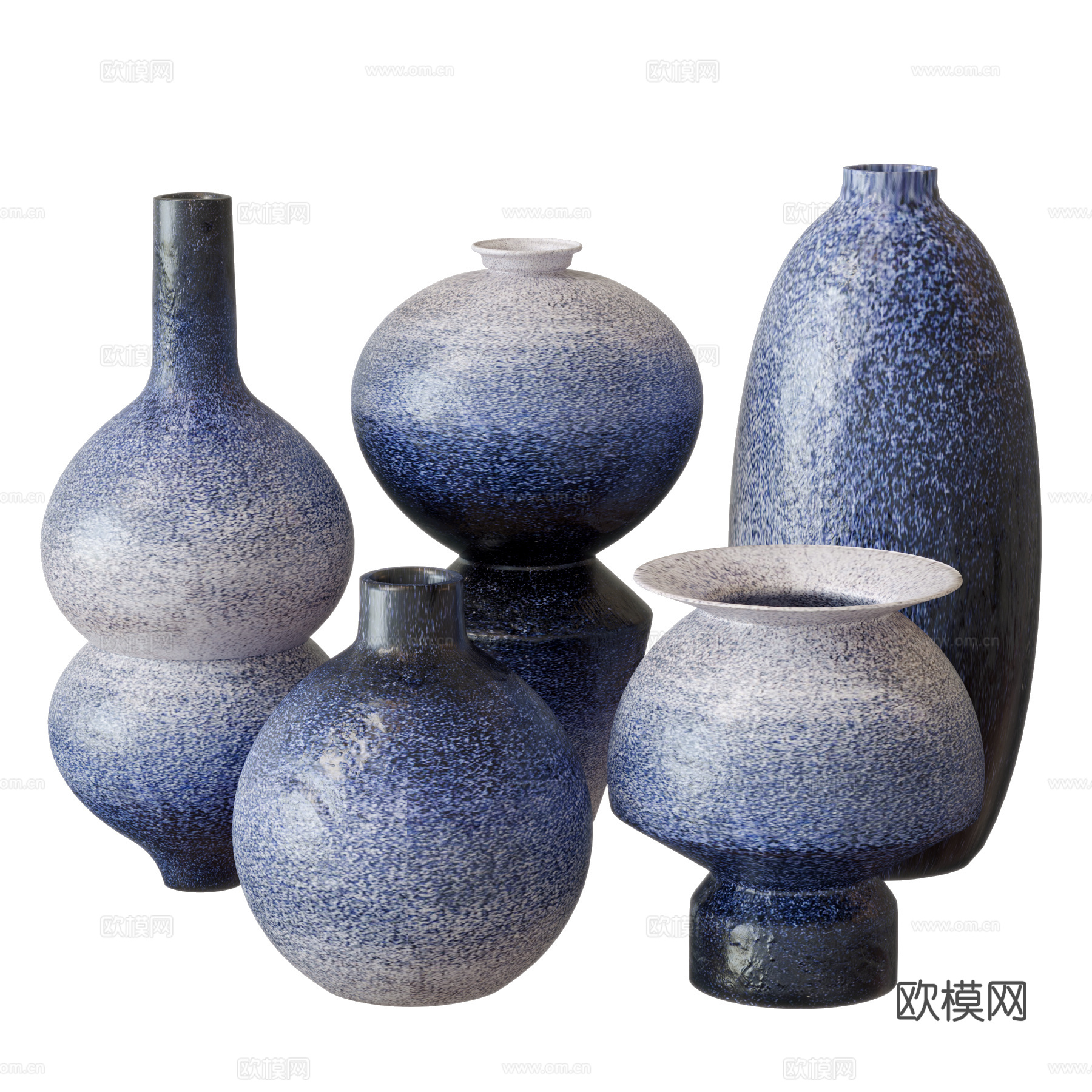 现代陶罐器皿 陶罐花瓶 罐子 陶瓷陶罐3d模型