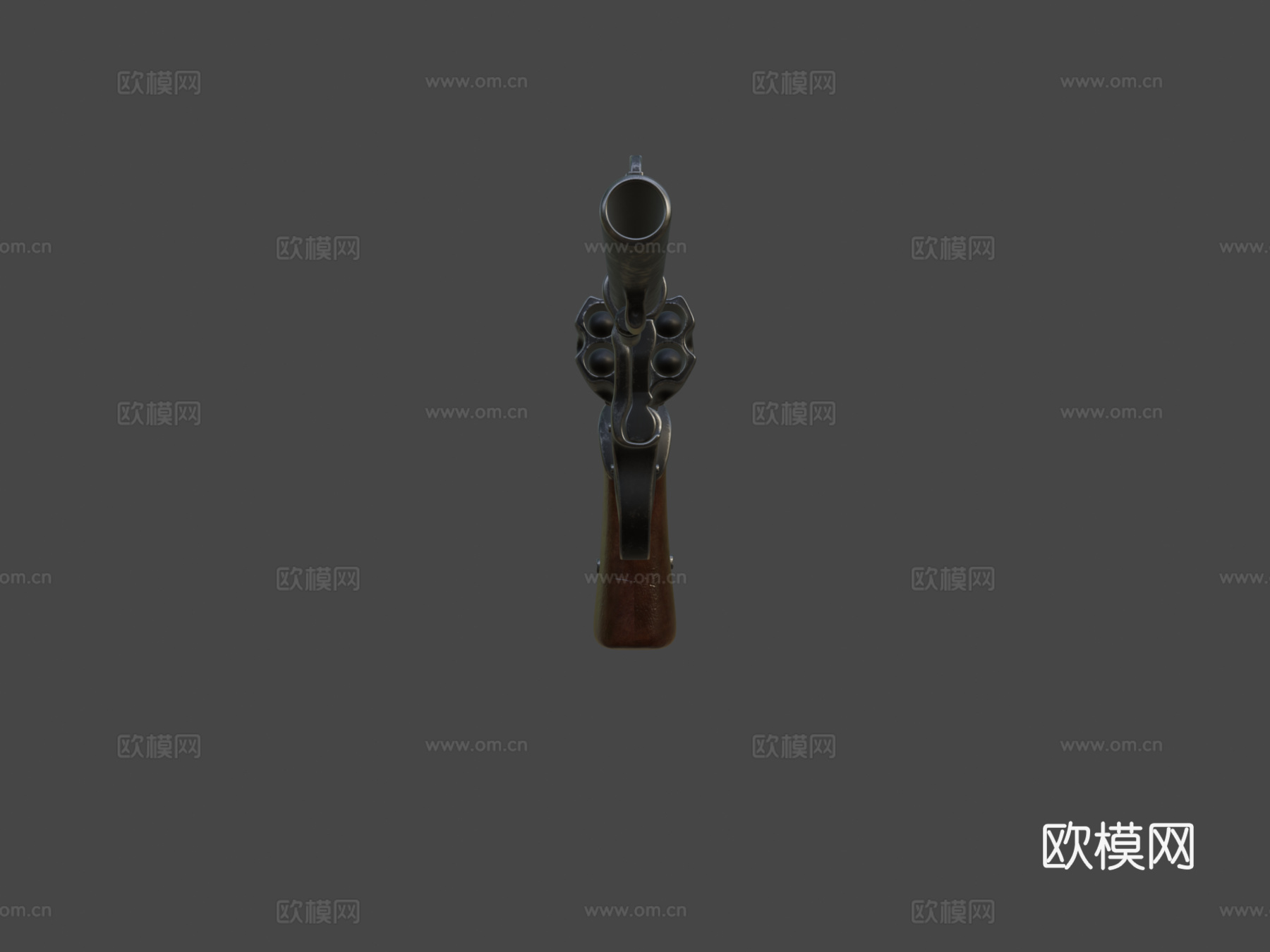 马格南左轮手枪3d模型