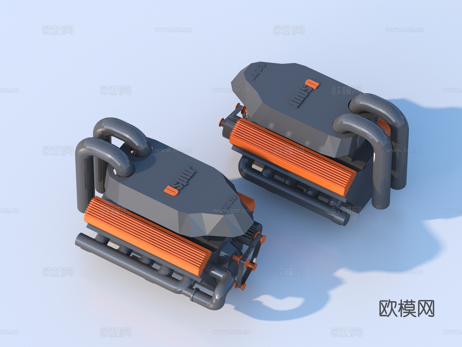 电机 马达 发动机 引擎 动力系统 工业设备3d模型