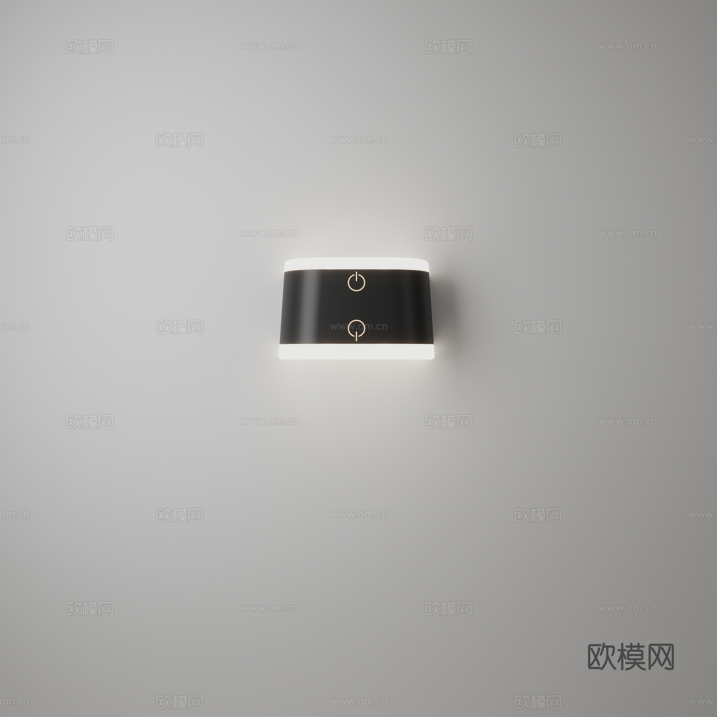 黑板双头旋转落地灯3d模型