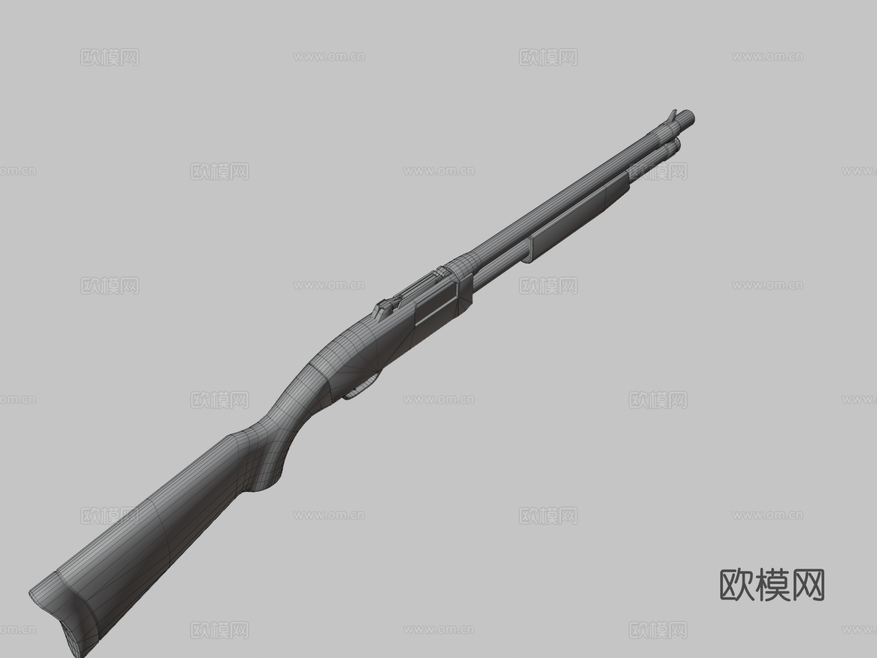 达科他猎枪3d模型