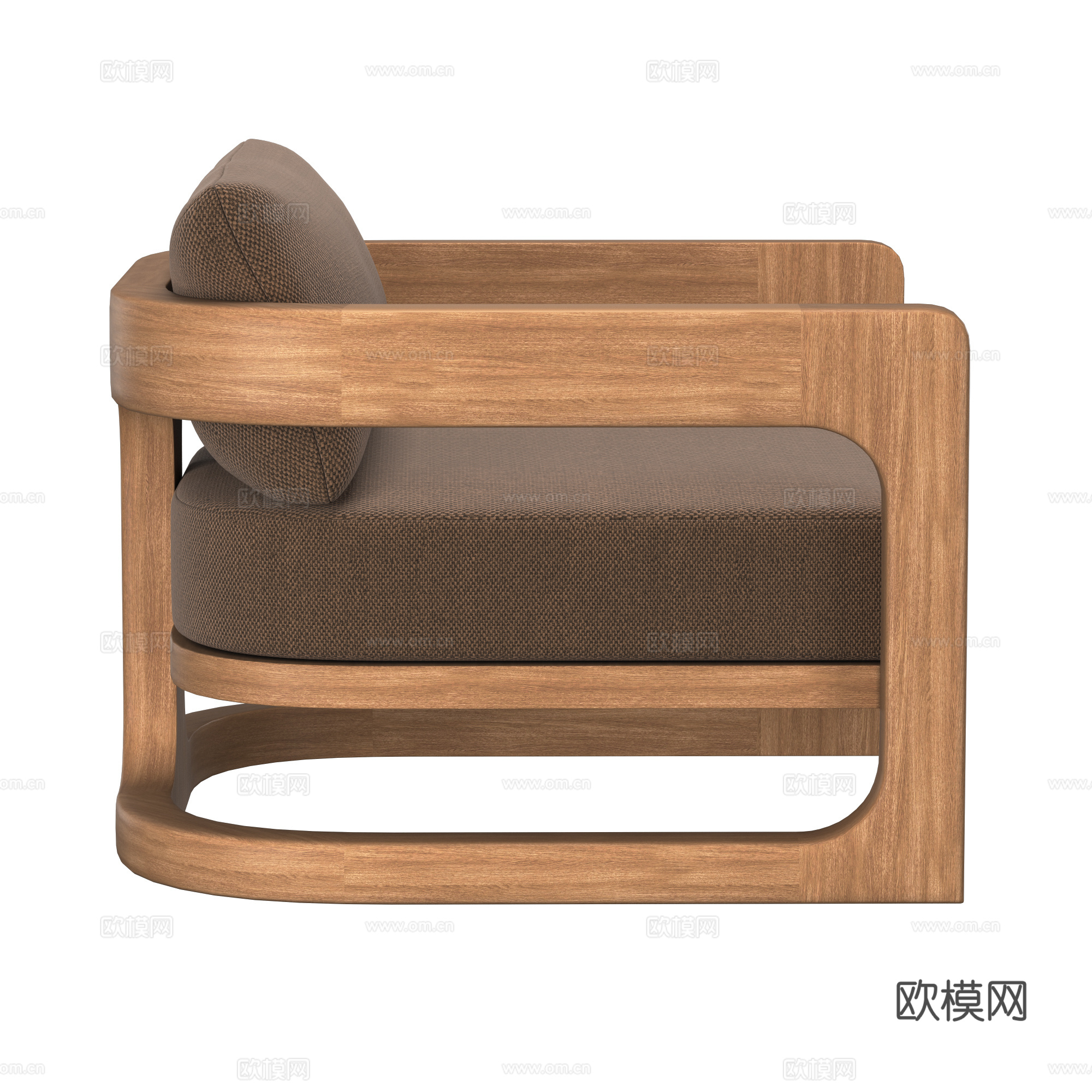 新中式休闲椅3d模型