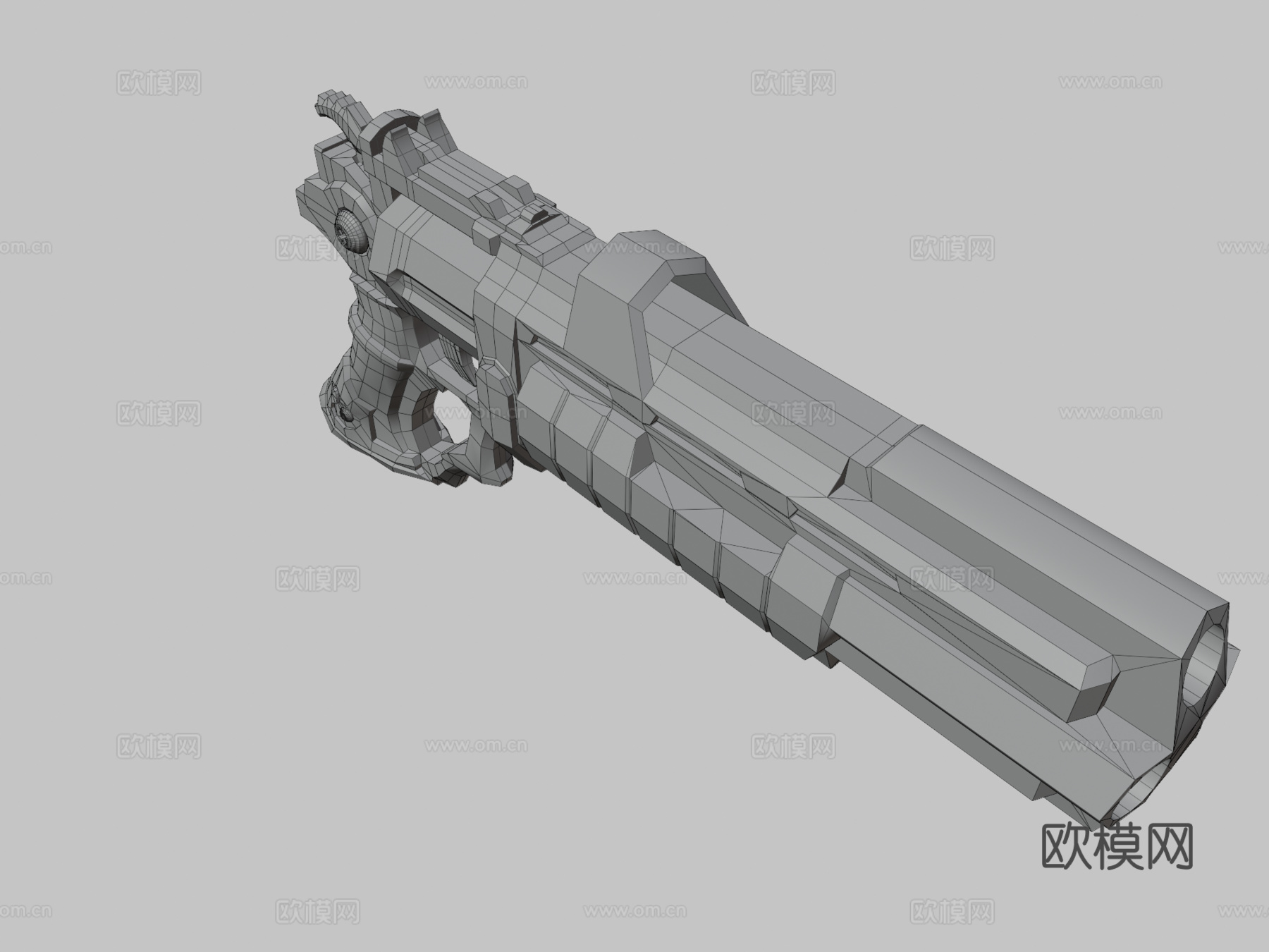 仁慈暗黑血统手枪3d模型
