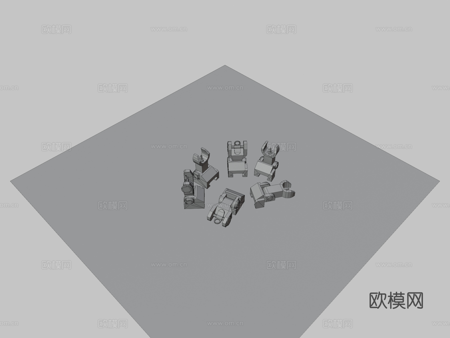 铁瞄准器3d模型