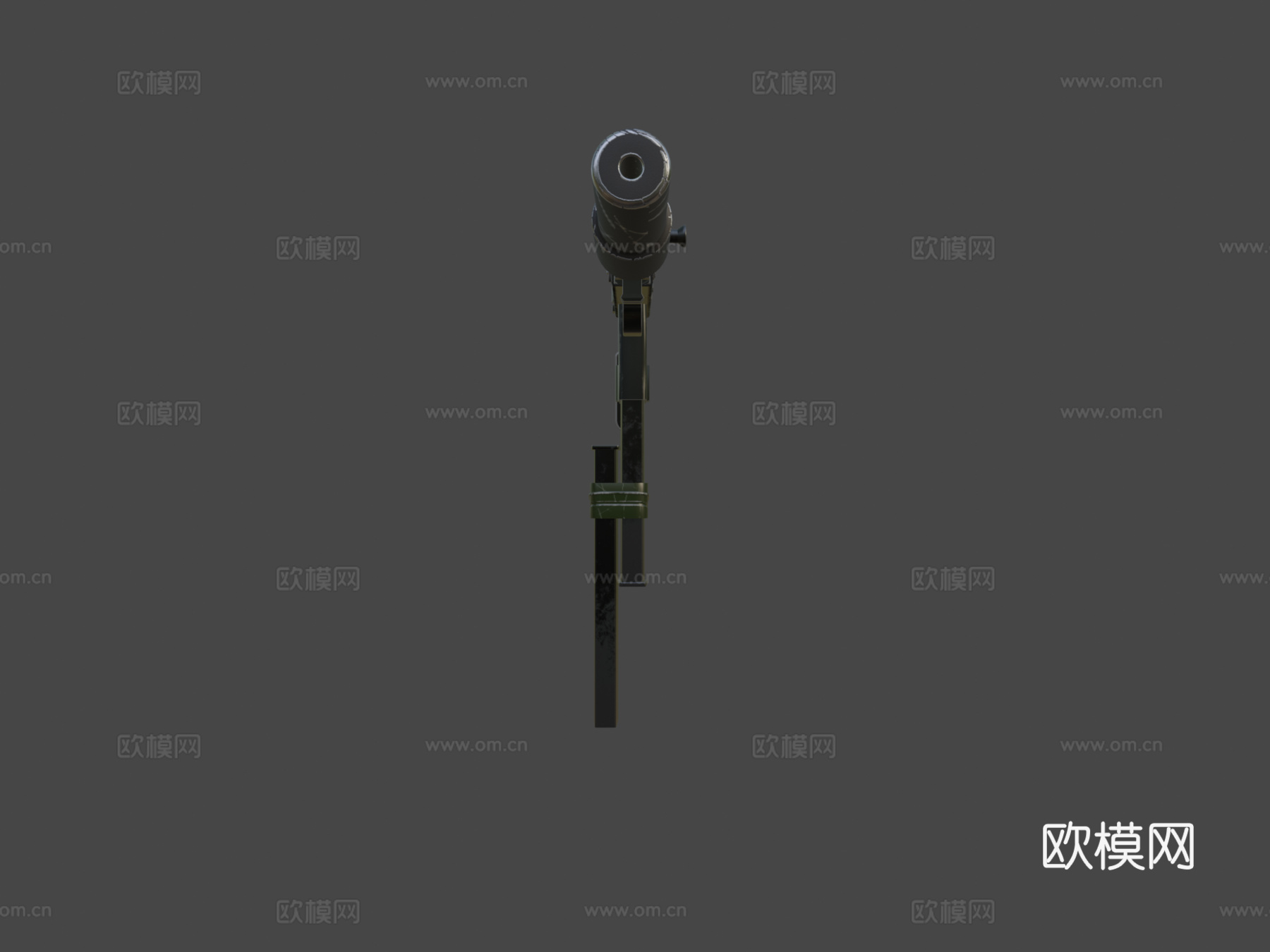 SMG-11 附带双弹匣和消音器3d模型