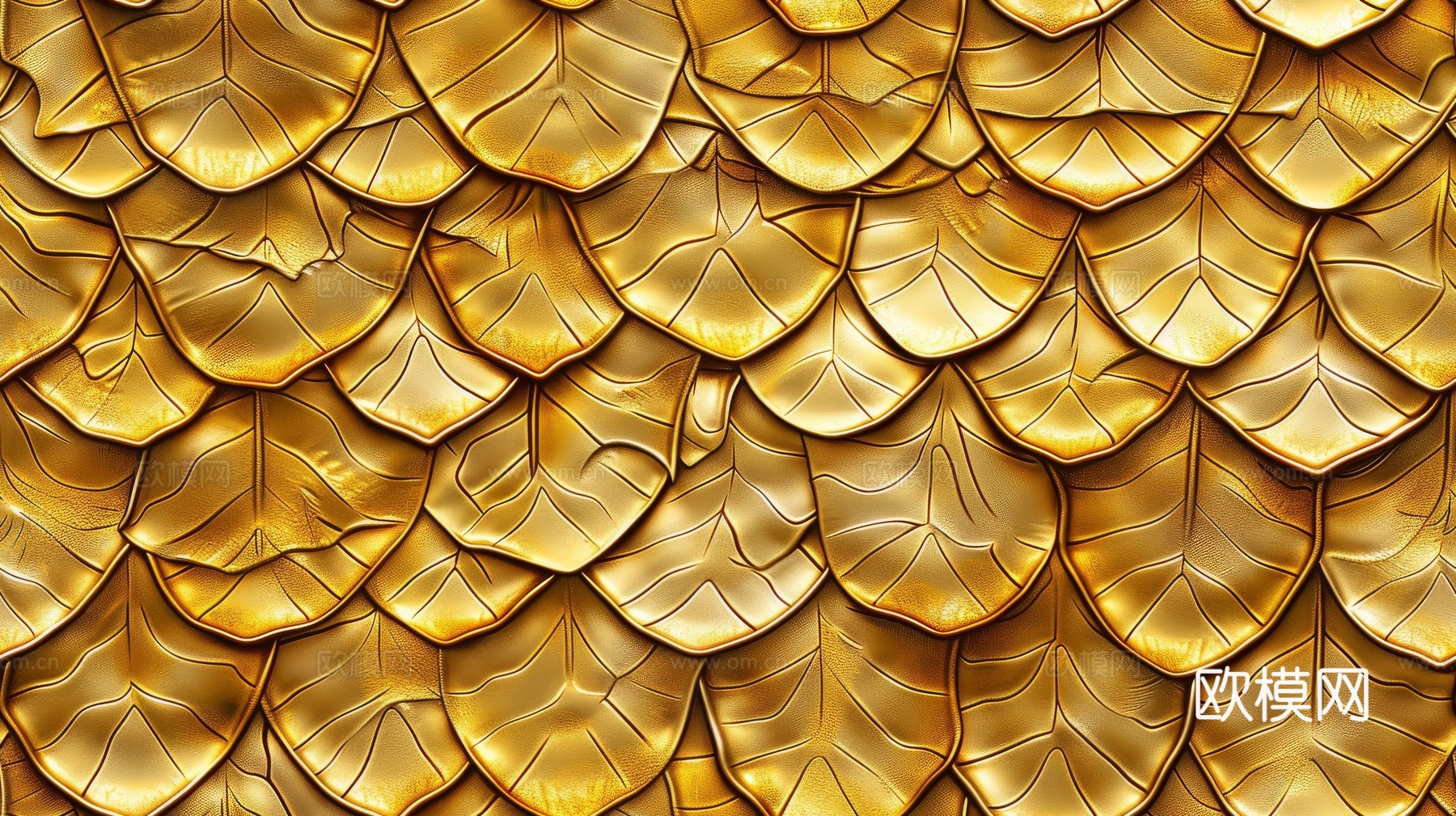 金属金箔黄金涂抹下载（渲染图1）
