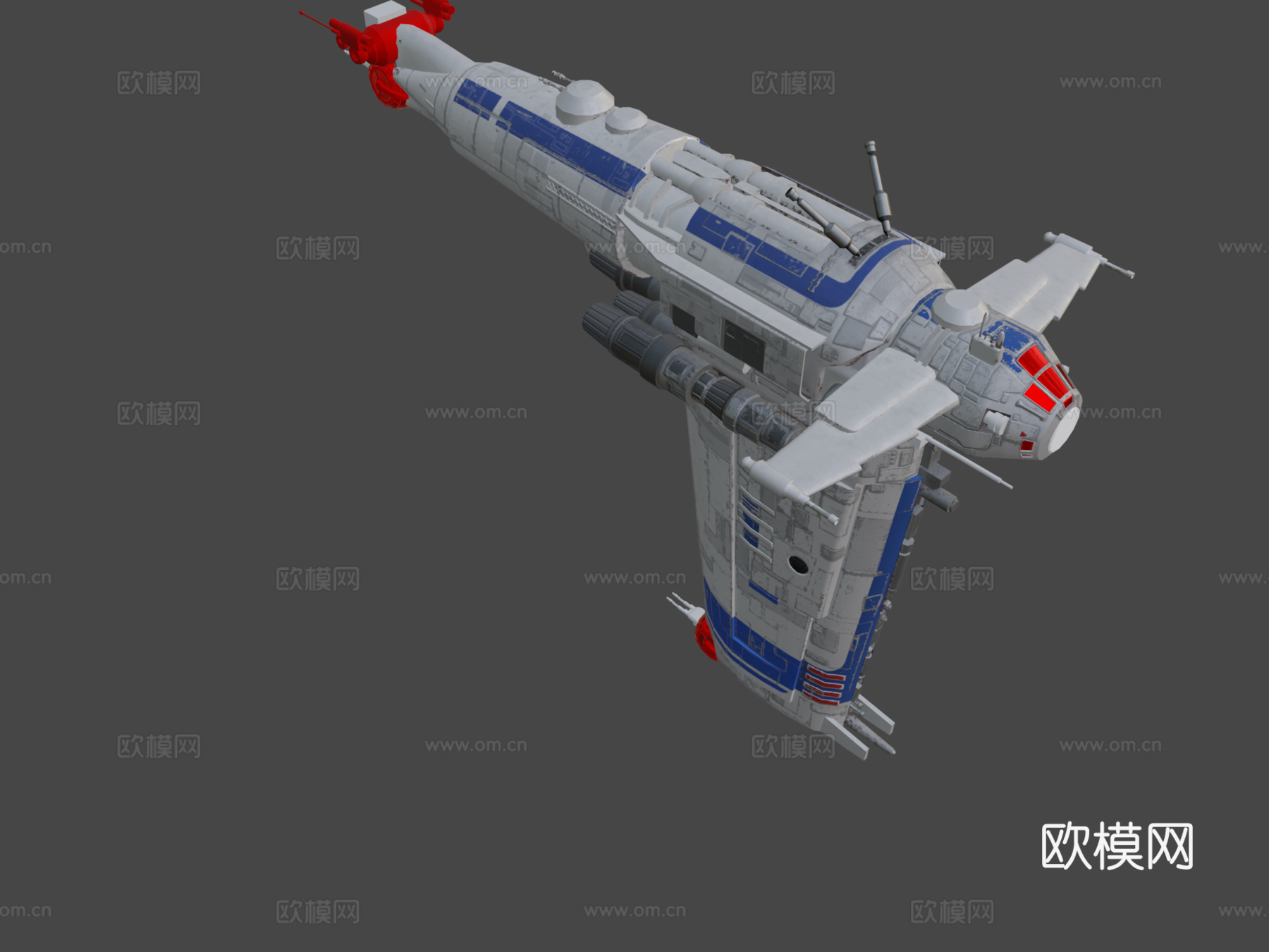 MG-100星际堡垒SF-17 进行中3d模型