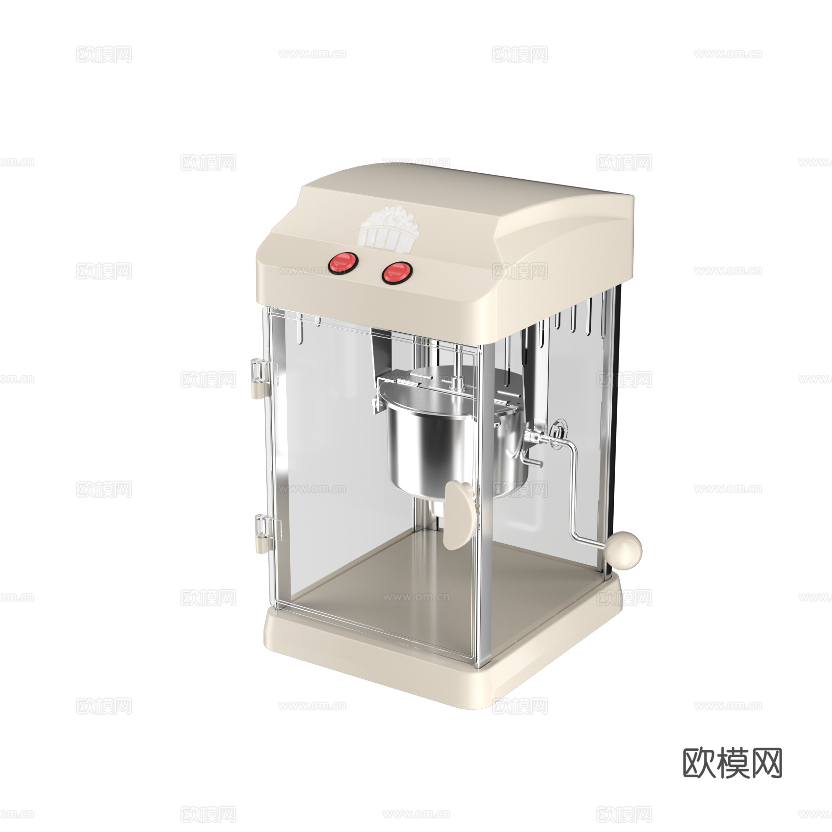 爆米花机3d模型
