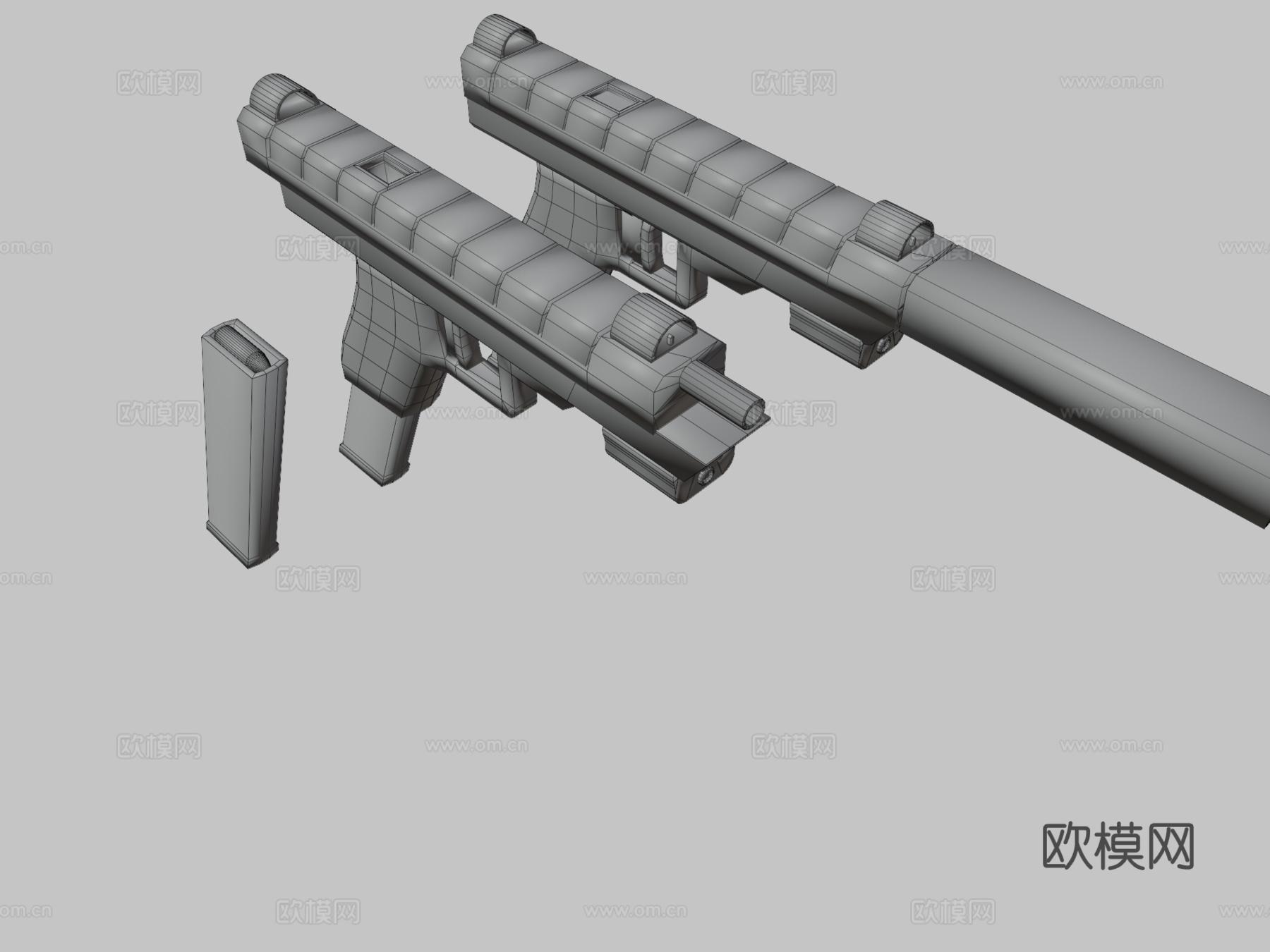 手枪3d模型