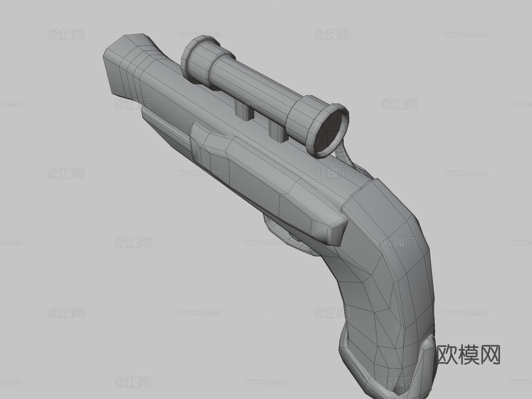 盗贼之海风格手枪3d模型