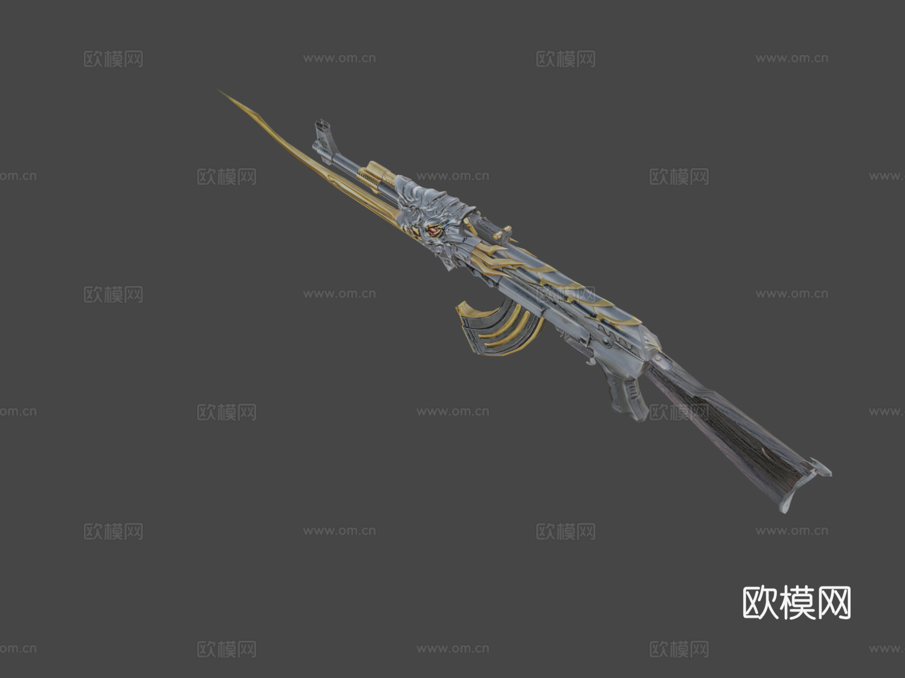 AK 47野兽3d模型