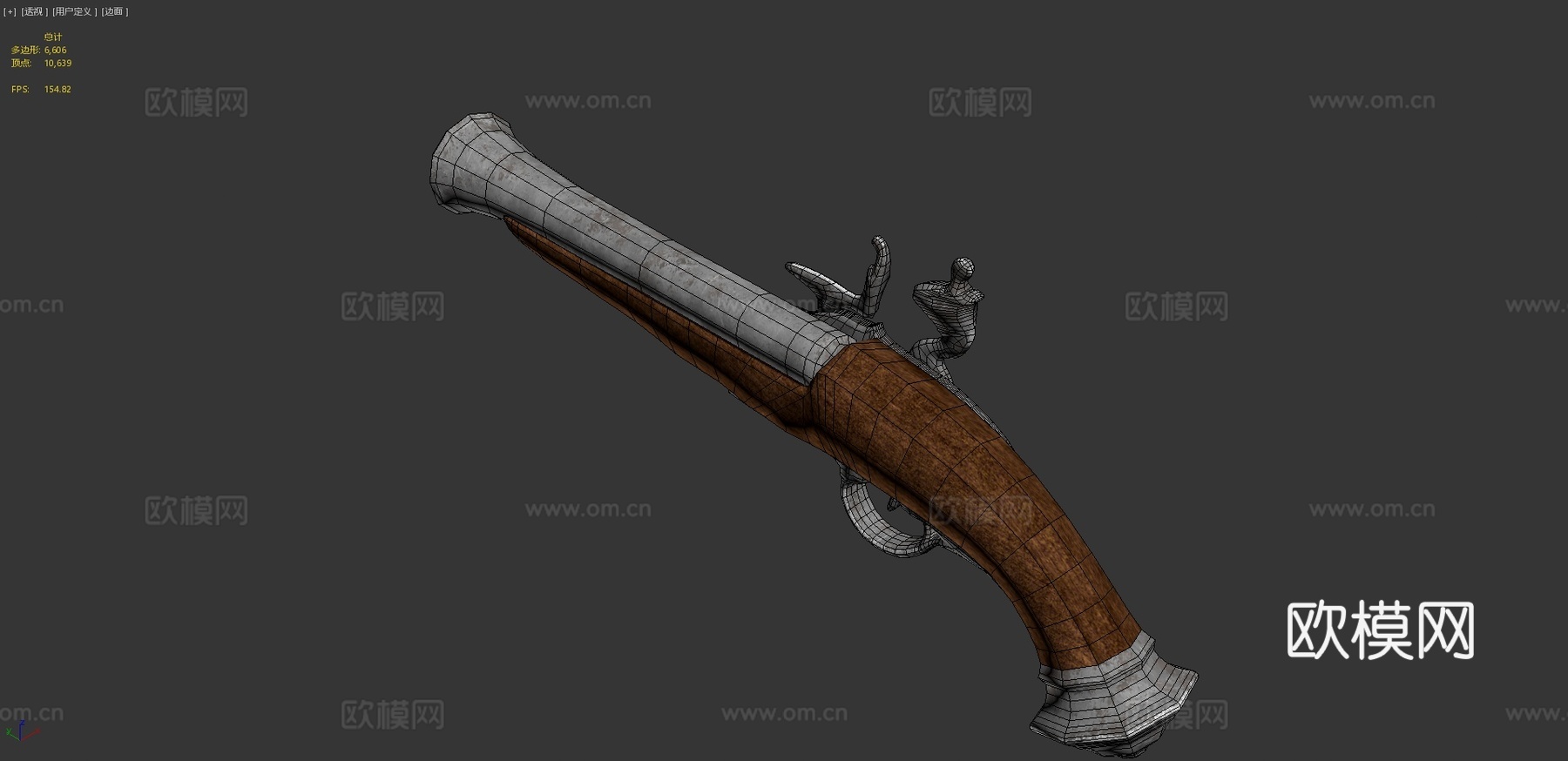 火绳枪3d模型