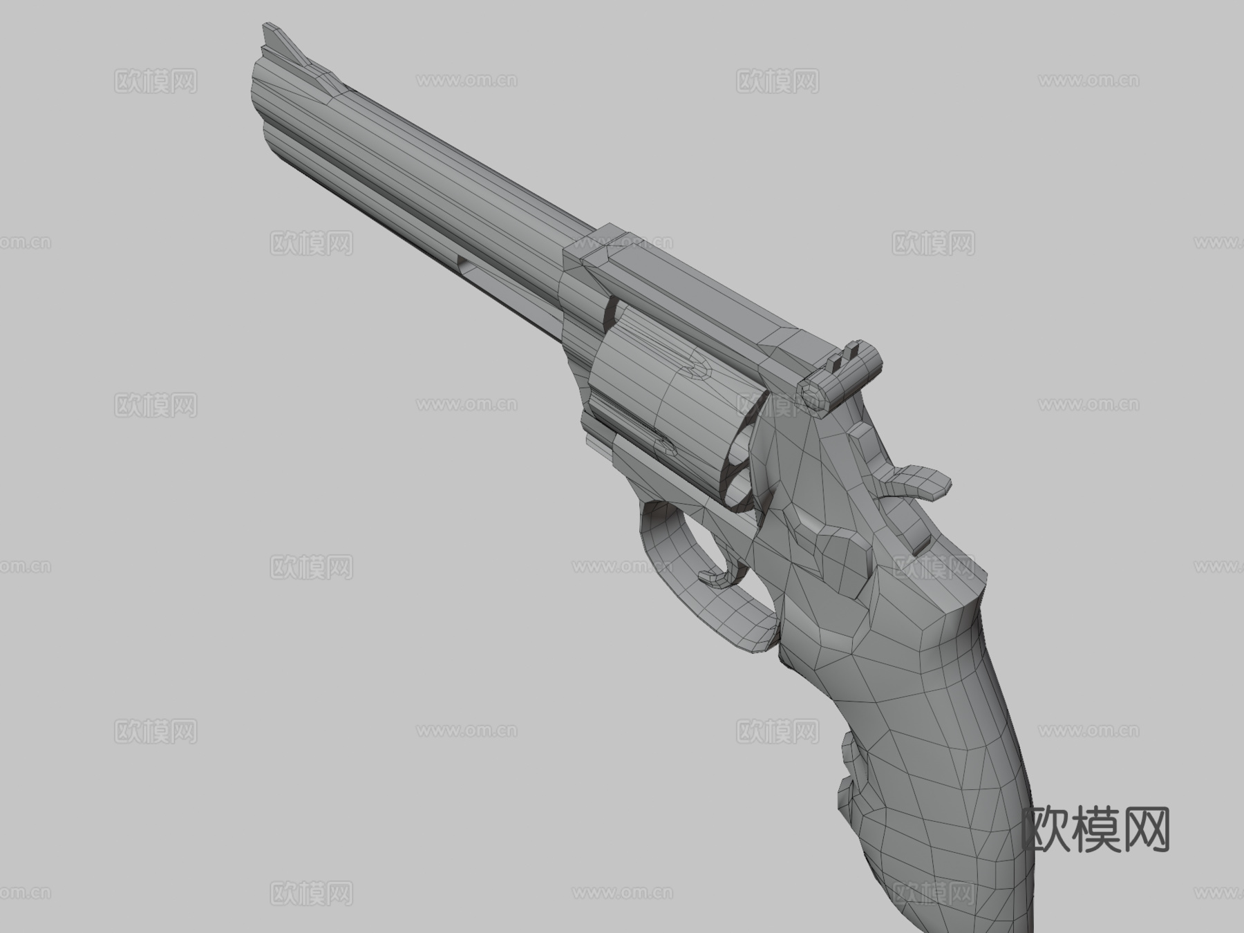 左轮手枪史密斯&amp;威森型号686 .357马格南3d模型