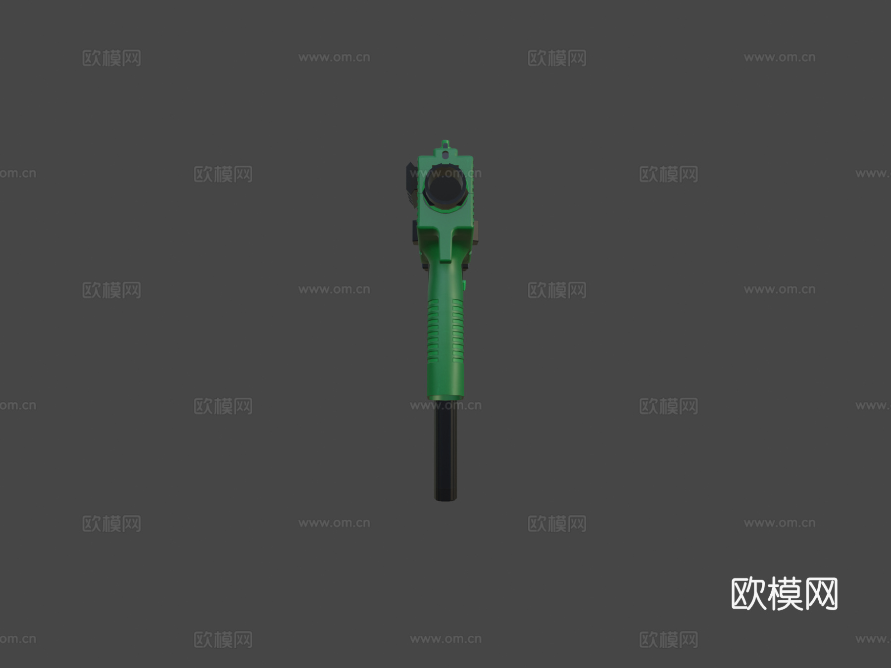 MP9 - 溅射冲击（绿色）3d模型