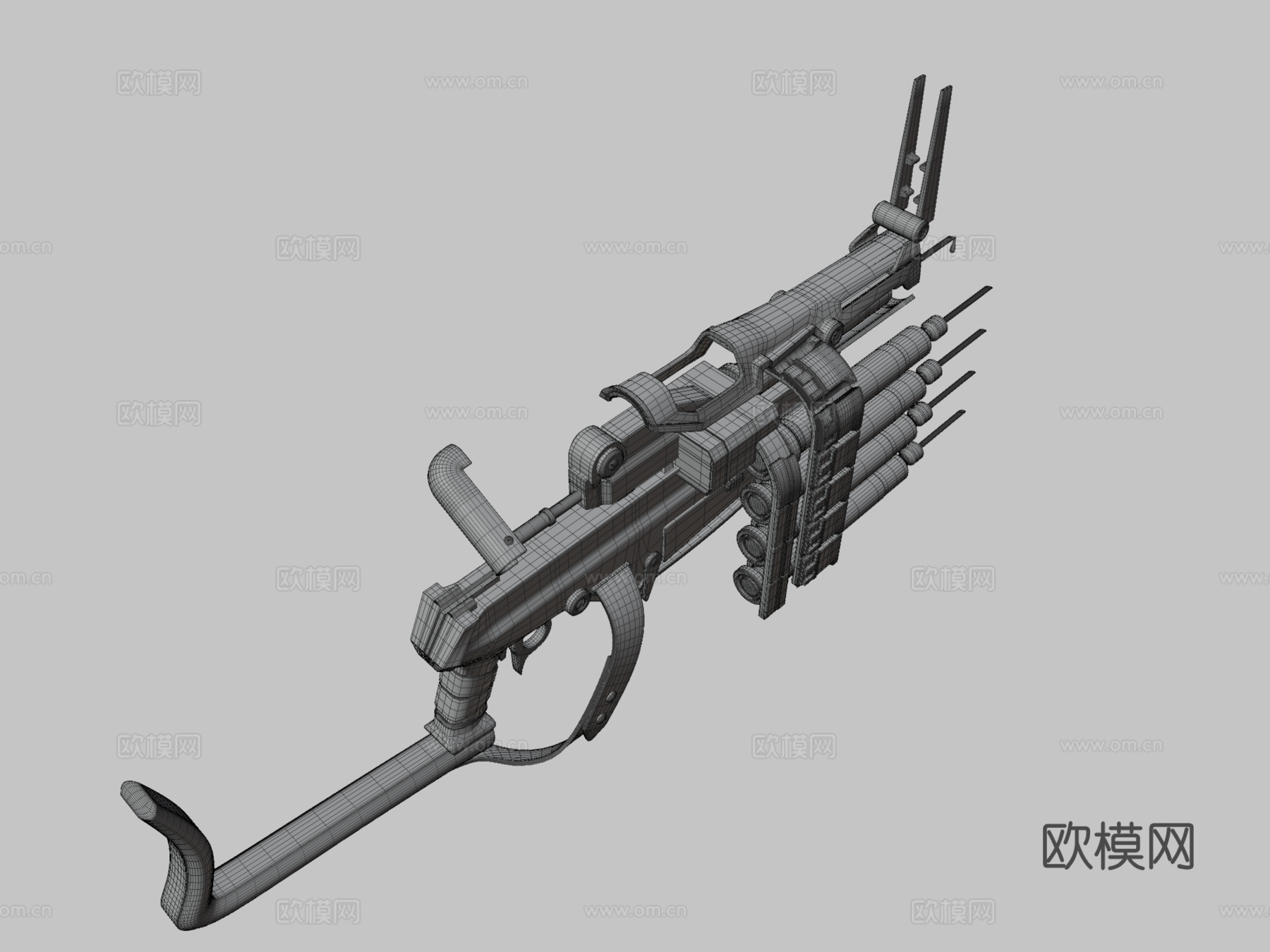 蝙蝠侠阿卡姆 - 小丑帮注射步枪3d模型