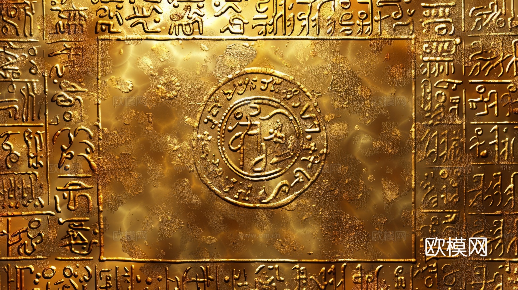 金属金箔黄金涂抹下载（渲染图1）