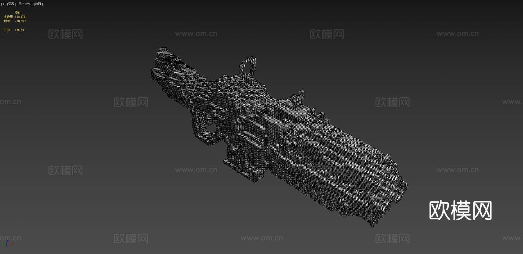 实验性霰弹枪3d模型