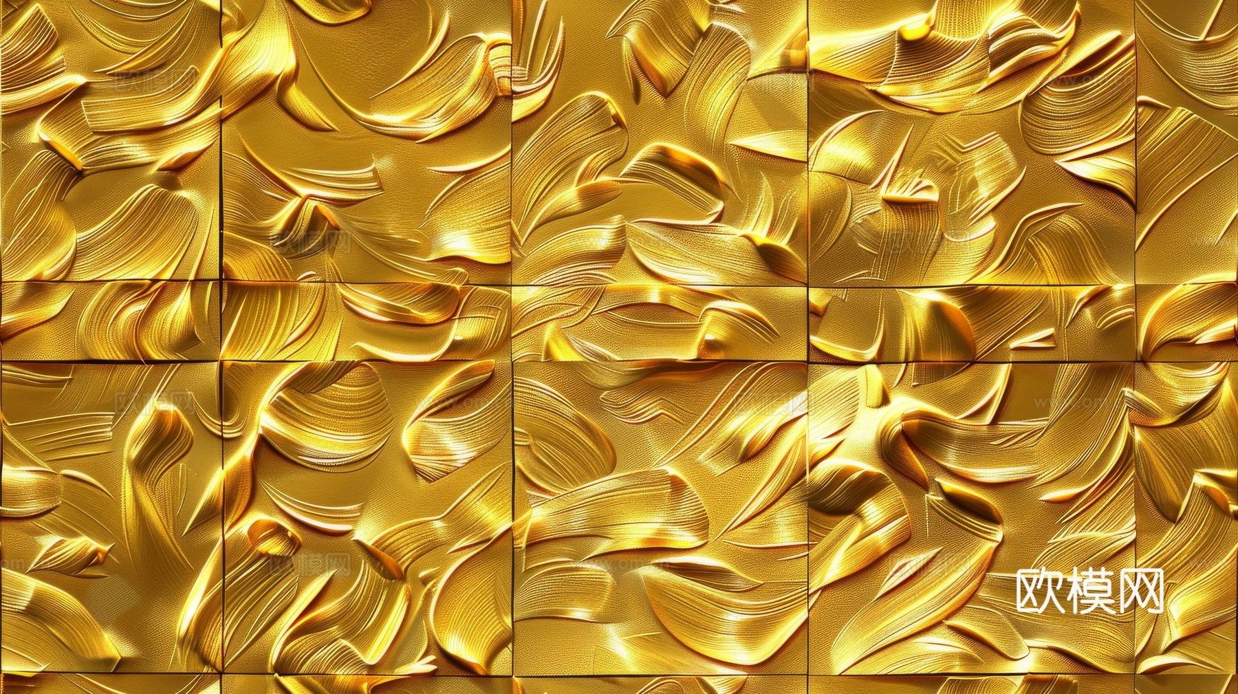 金属金箔黄金涂抹下载（渲染图5）