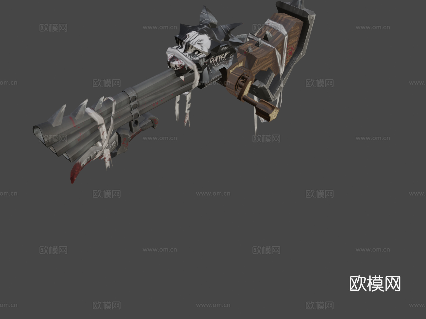 风格化矮人枪 - 受WOW启发3d模型