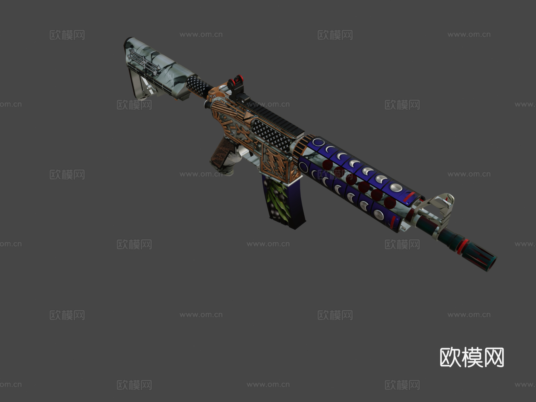 M4A4 =神之愤怒= v23d模型