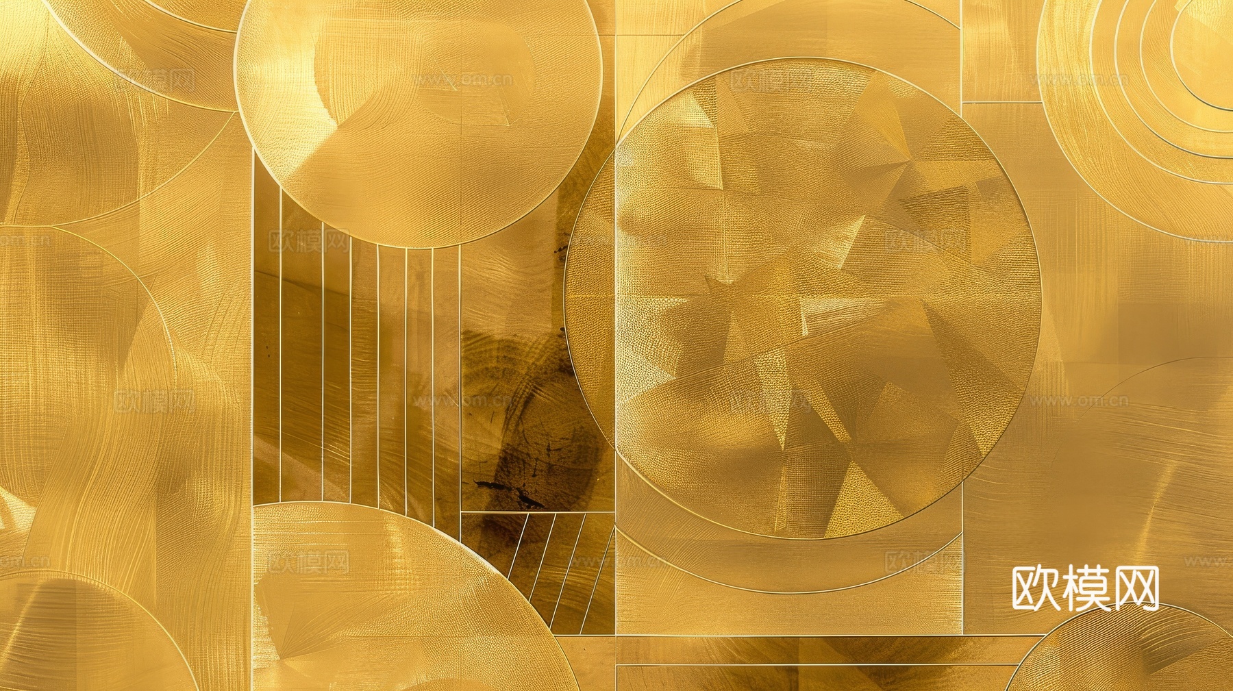 金属金箔黄金涂抹下载（渲染图4）