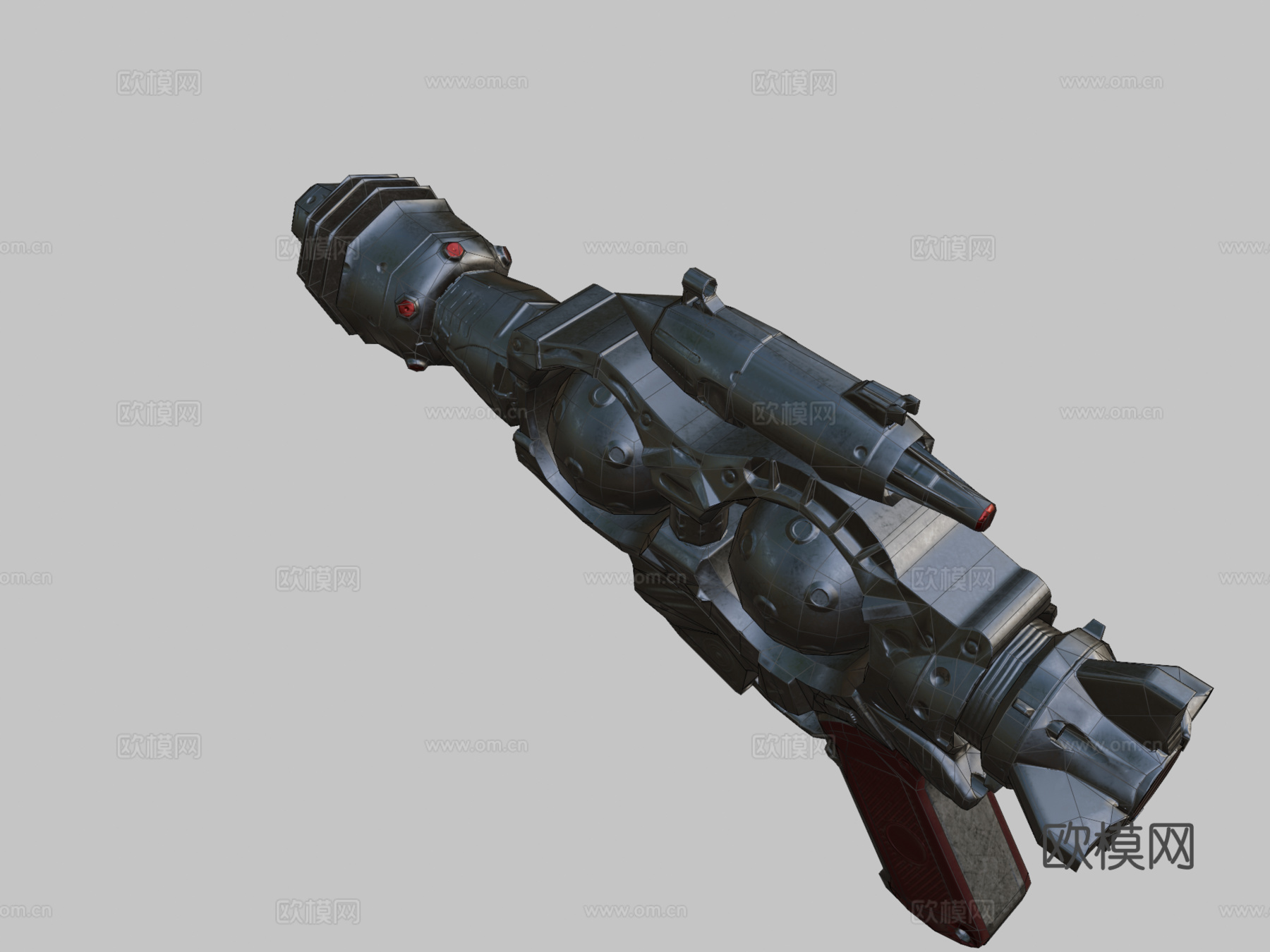 射线枪3d模型