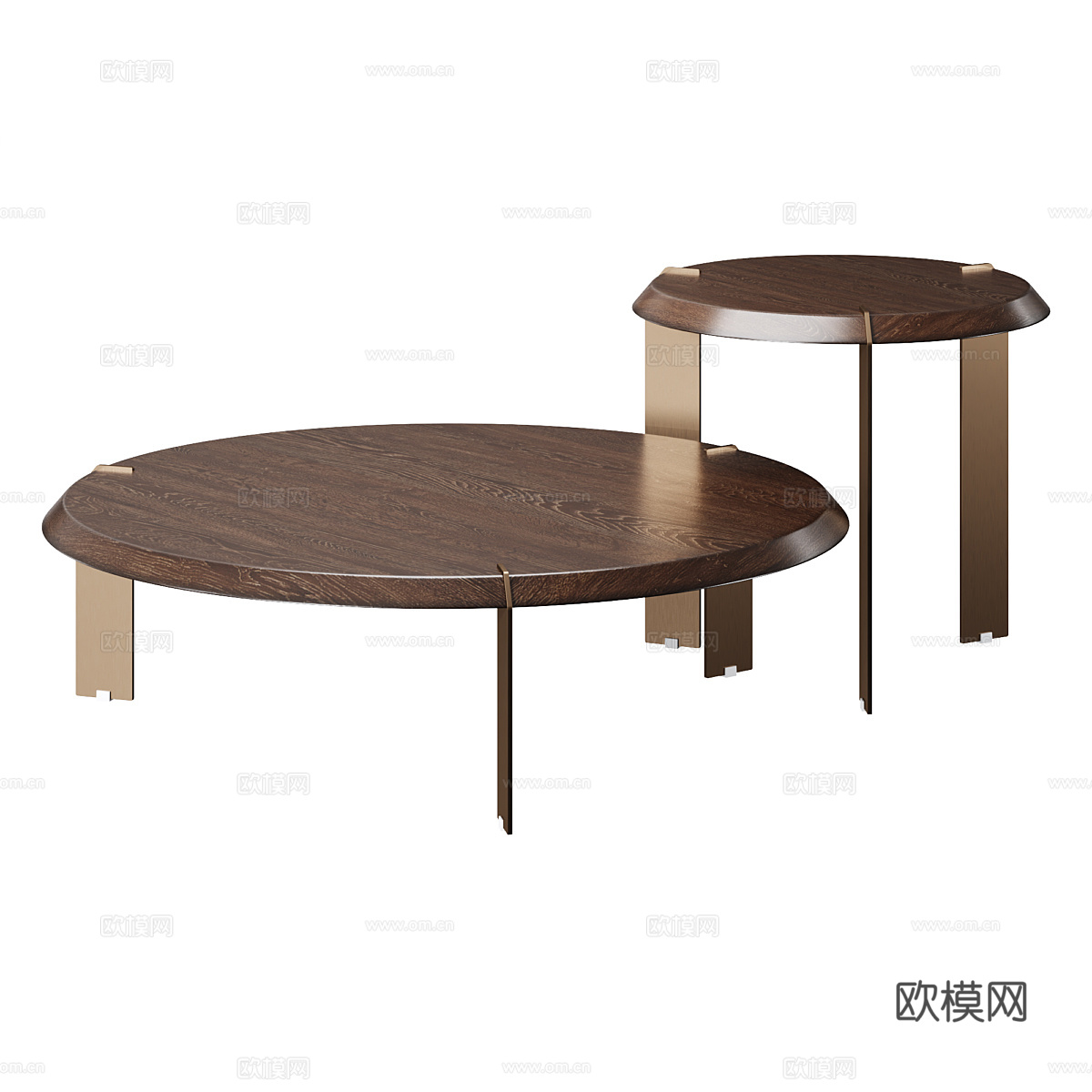 现代意式轻奢茶几3d模型