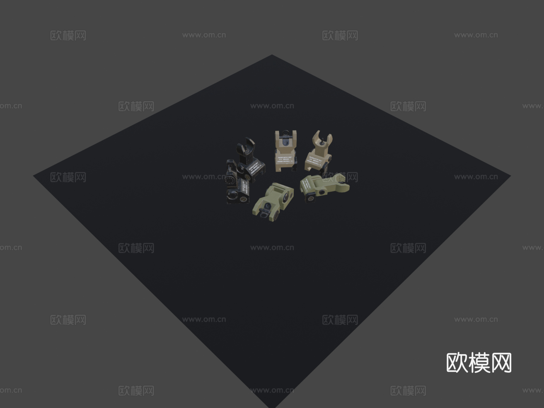 铁瞄准器3d模型