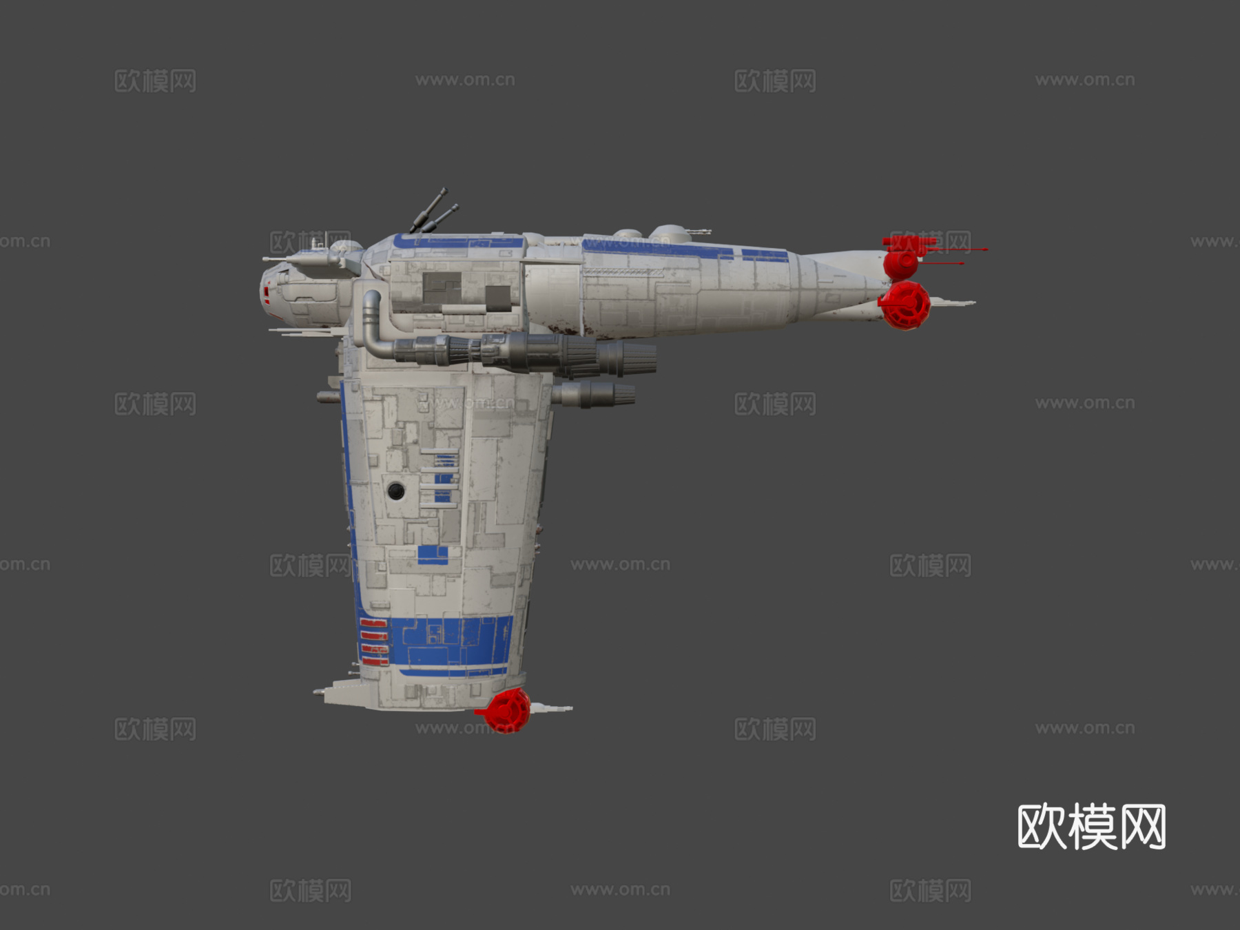 MG-100星际堡垒SF-17 进行中3d模型
