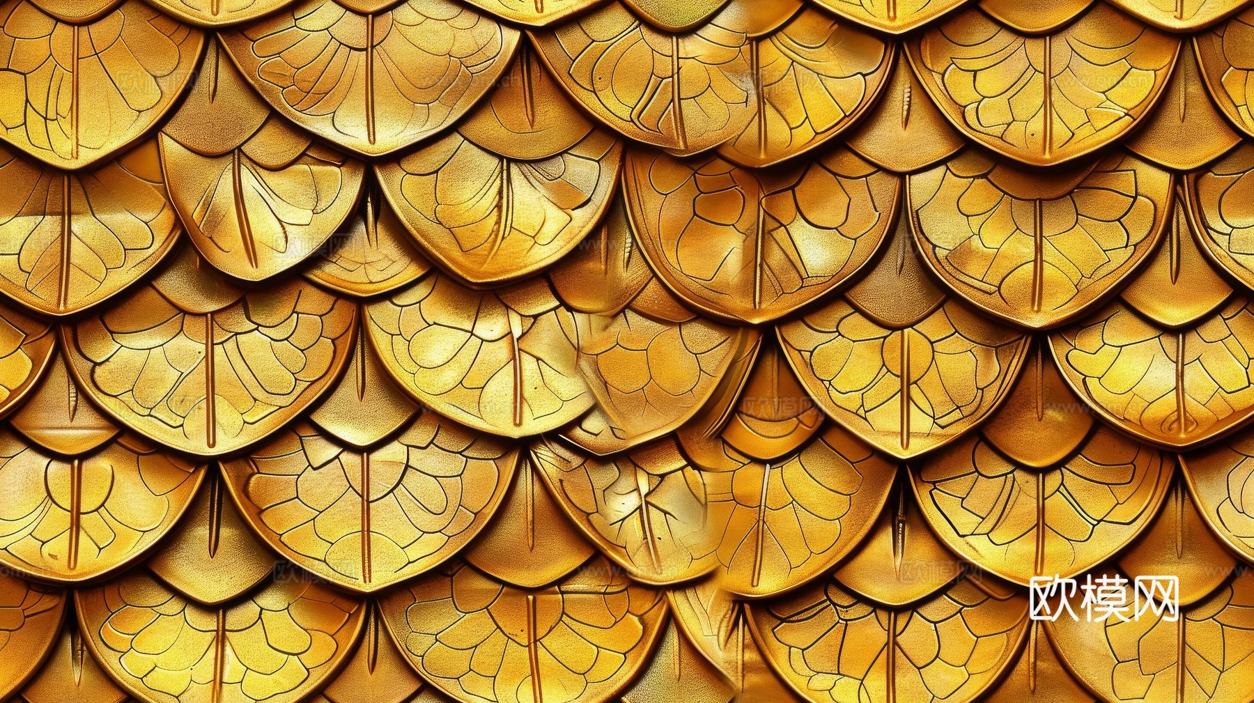 金属金箔黄金涂抹下载（渲染图3）