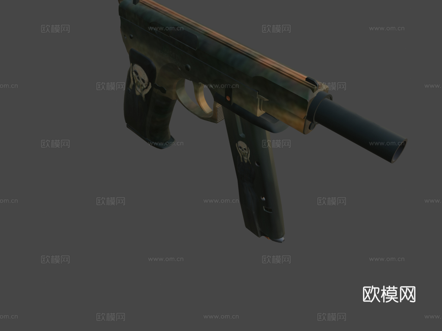 CS -GO - CZ75-Auto - 尖叫3d模型