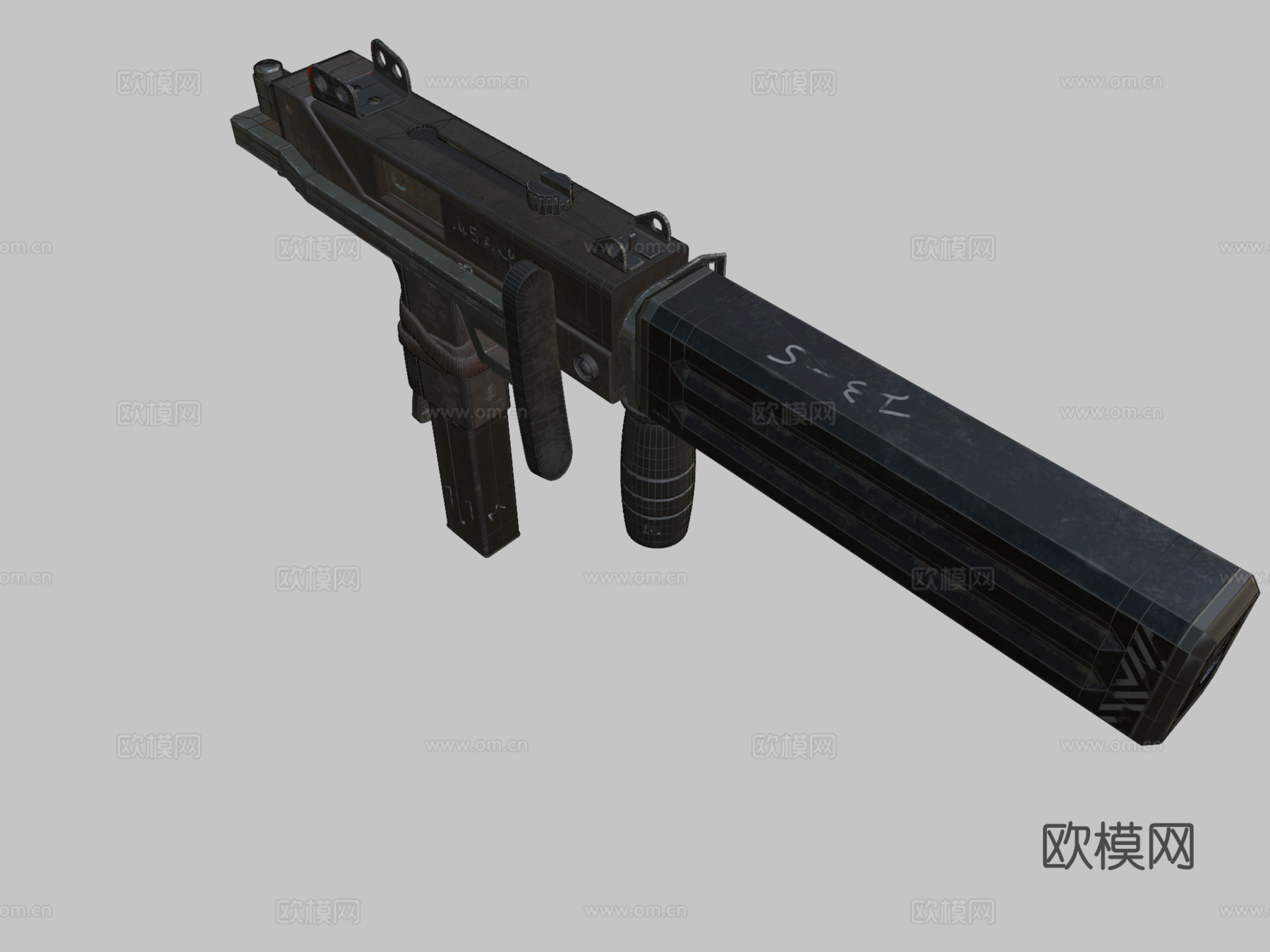 Mac-10定制3d模型