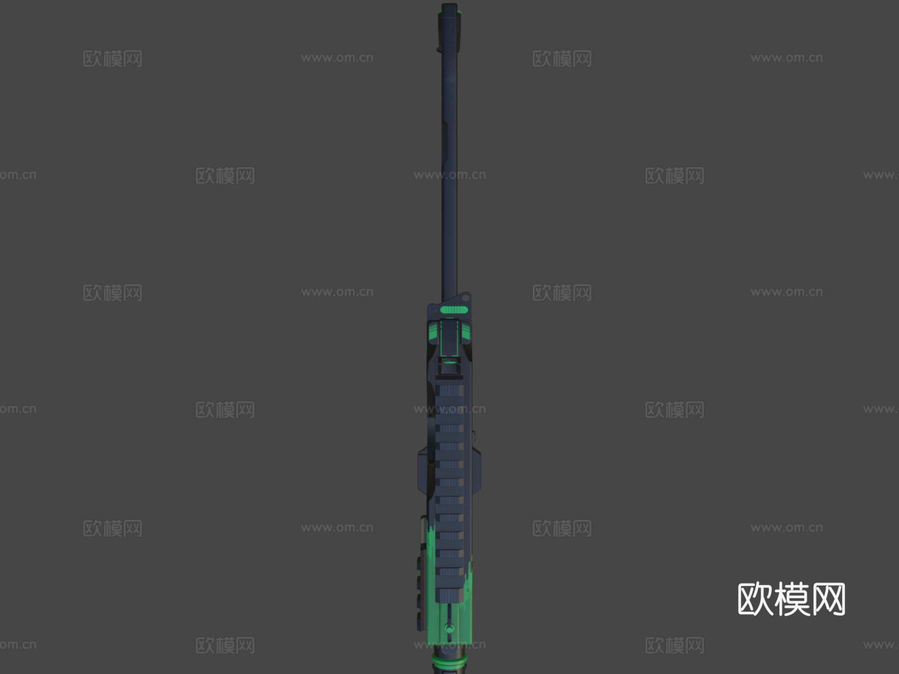 MP9 - 溅射冲击（绿色）3d模型