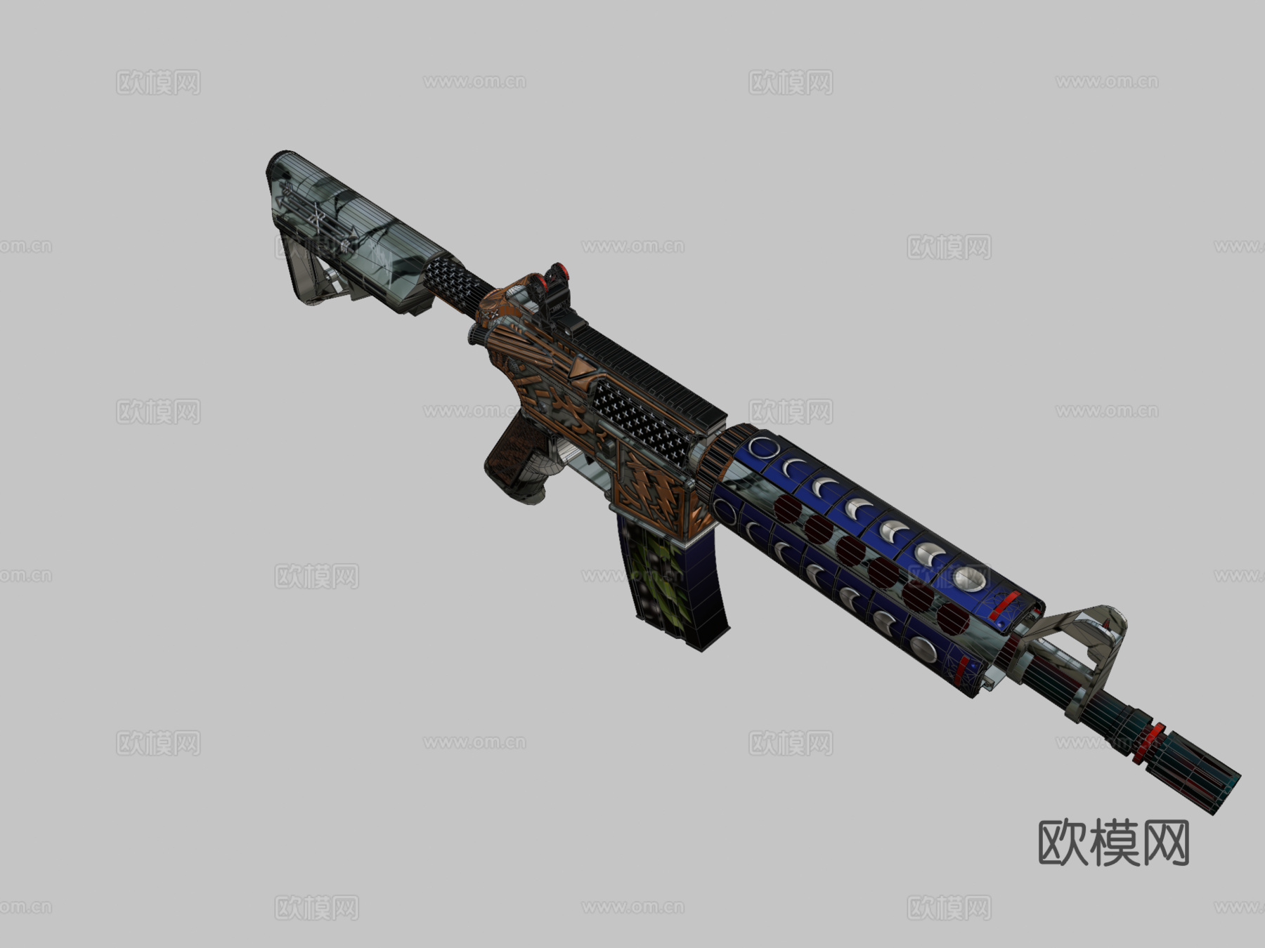 M4A4 =神之愤怒= v23d模型