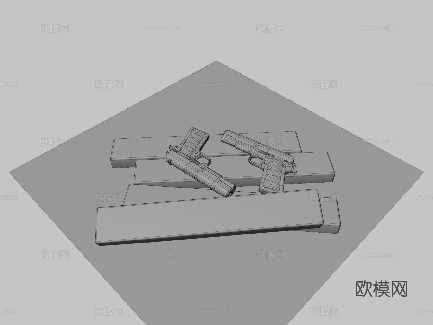 手枪3d模型