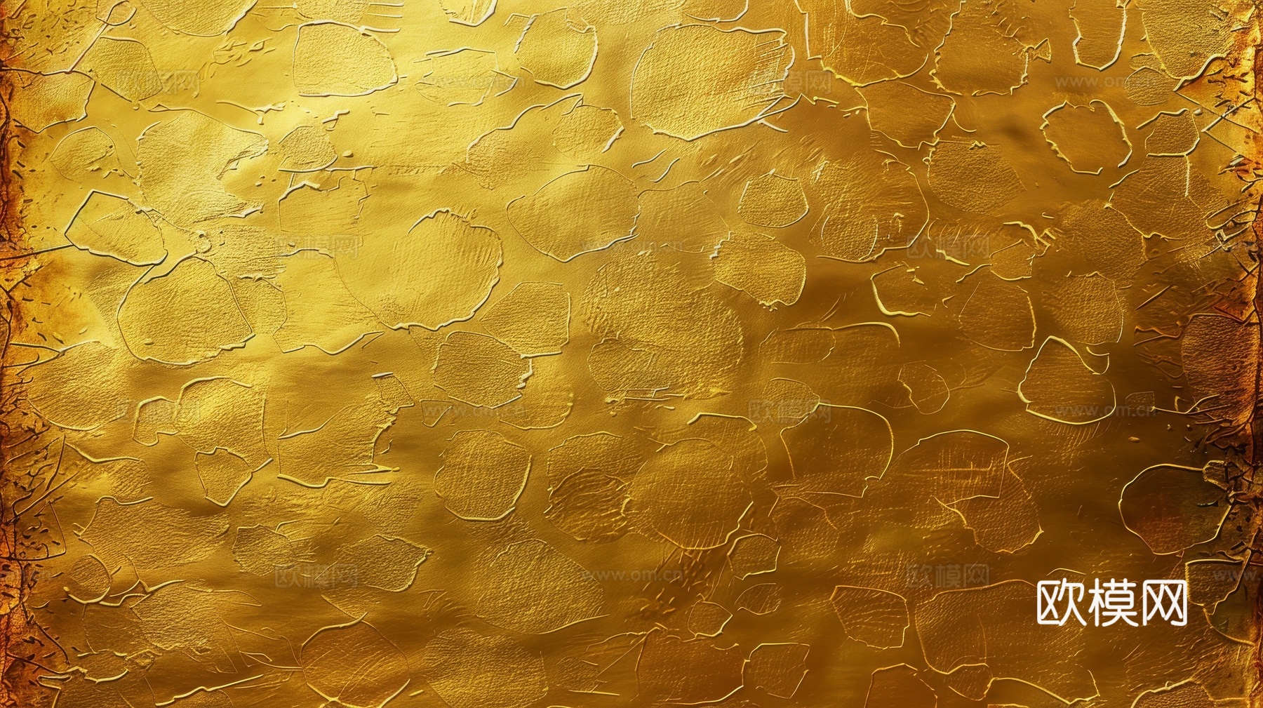 金属金箔黄金涂抹下载（渲染图3）
