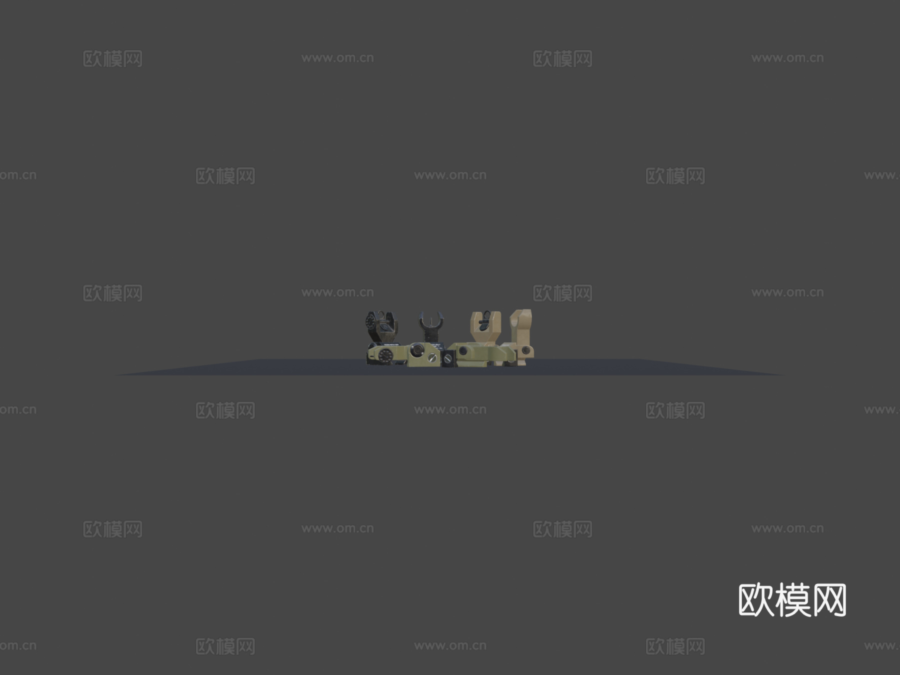 铁瞄准器3d模型