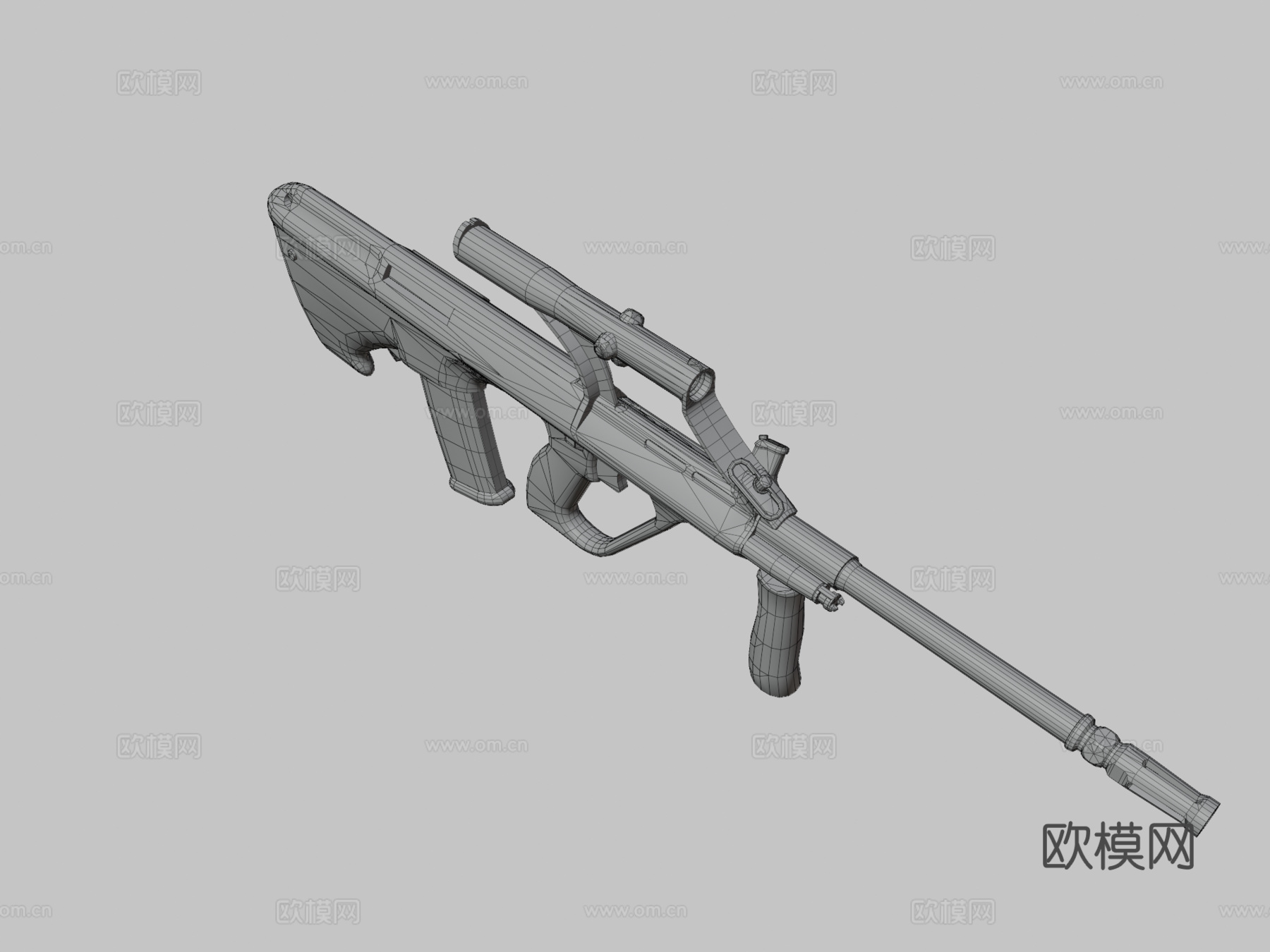 AUG A1突击步枪3d模型