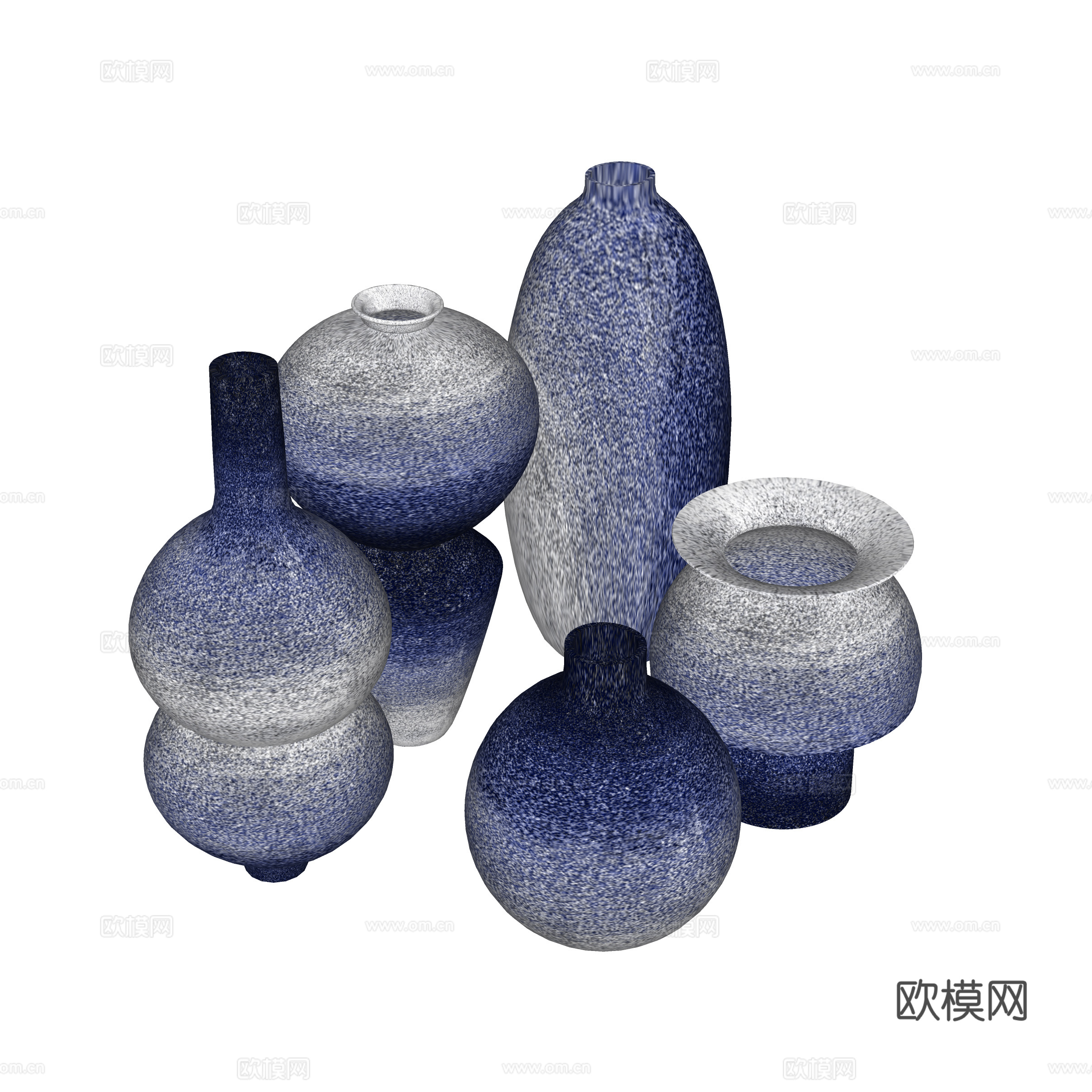现代陶罐器皿 陶罐花瓶 罐子 陶瓷陶罐su模型