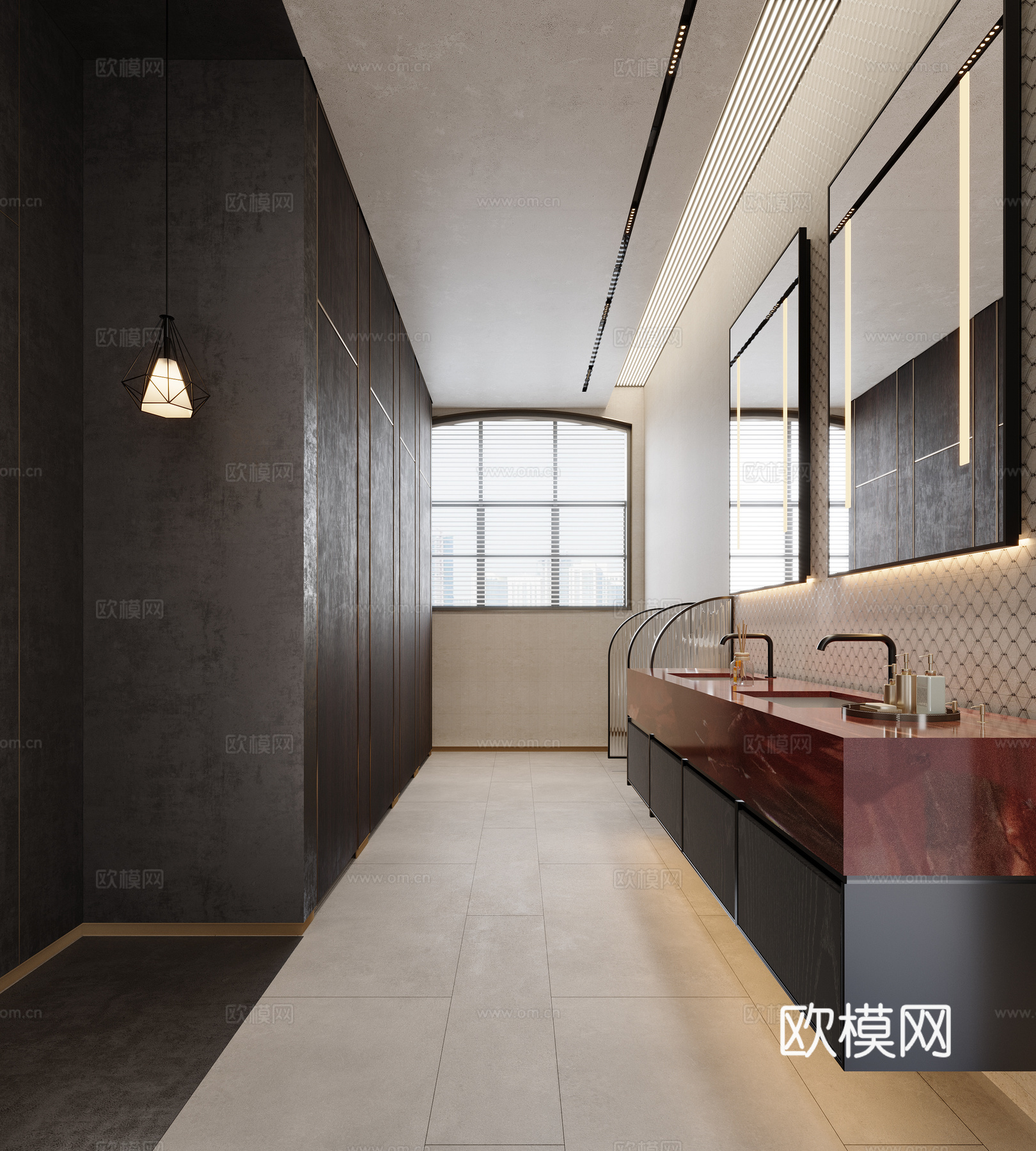 老钱风卫生间3d模型