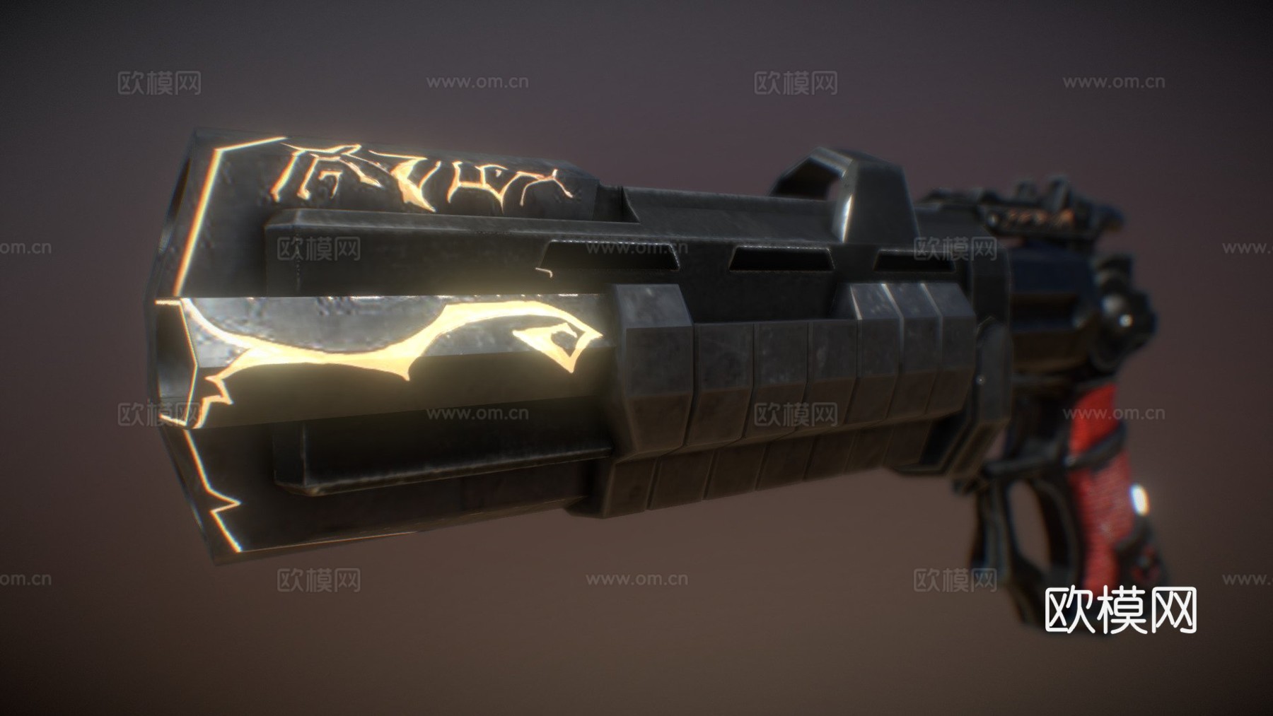 仁慈暗黑血统手枪3d模型