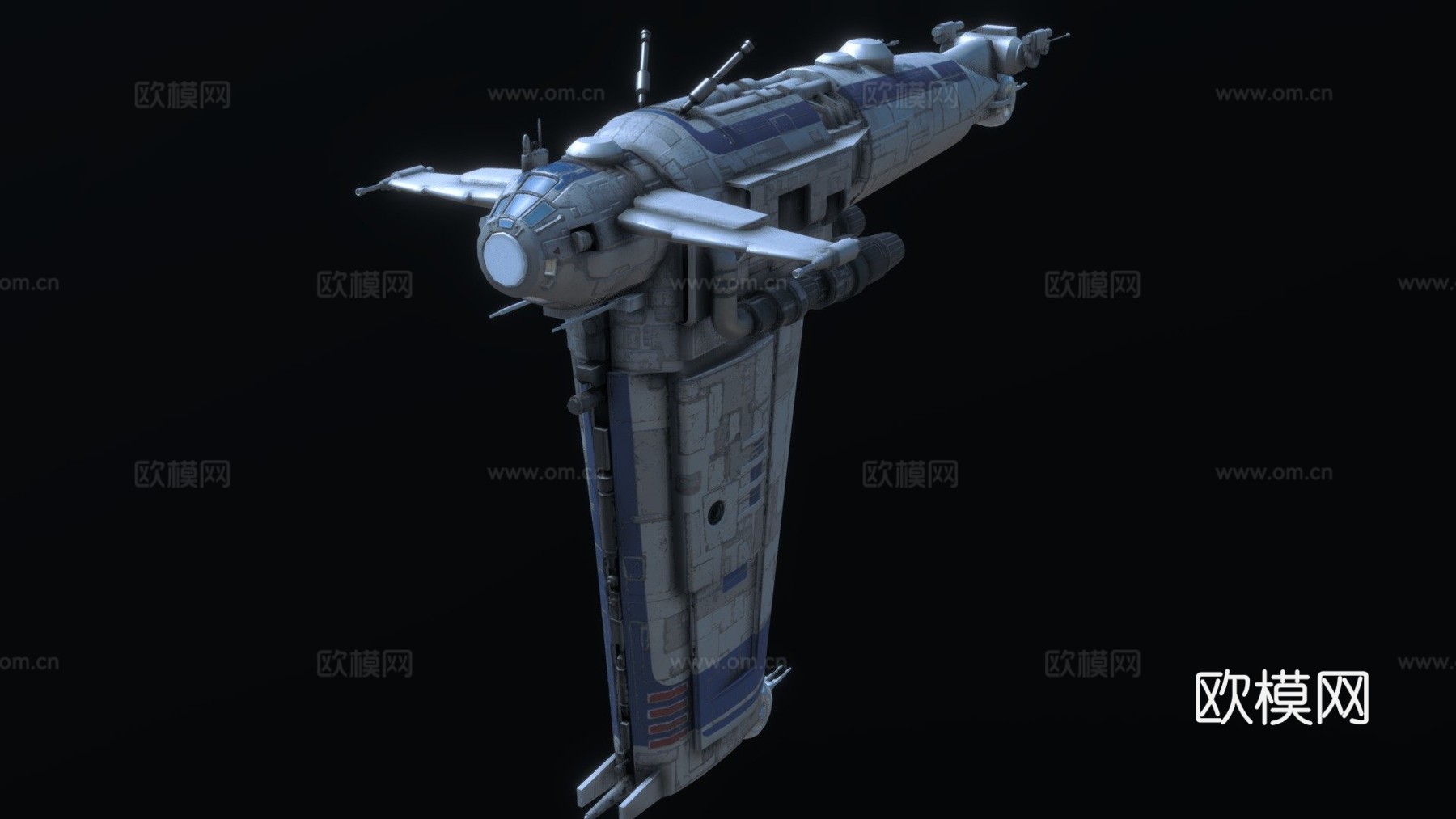 MG-100星际堡垒SF-17 进行中3d模型