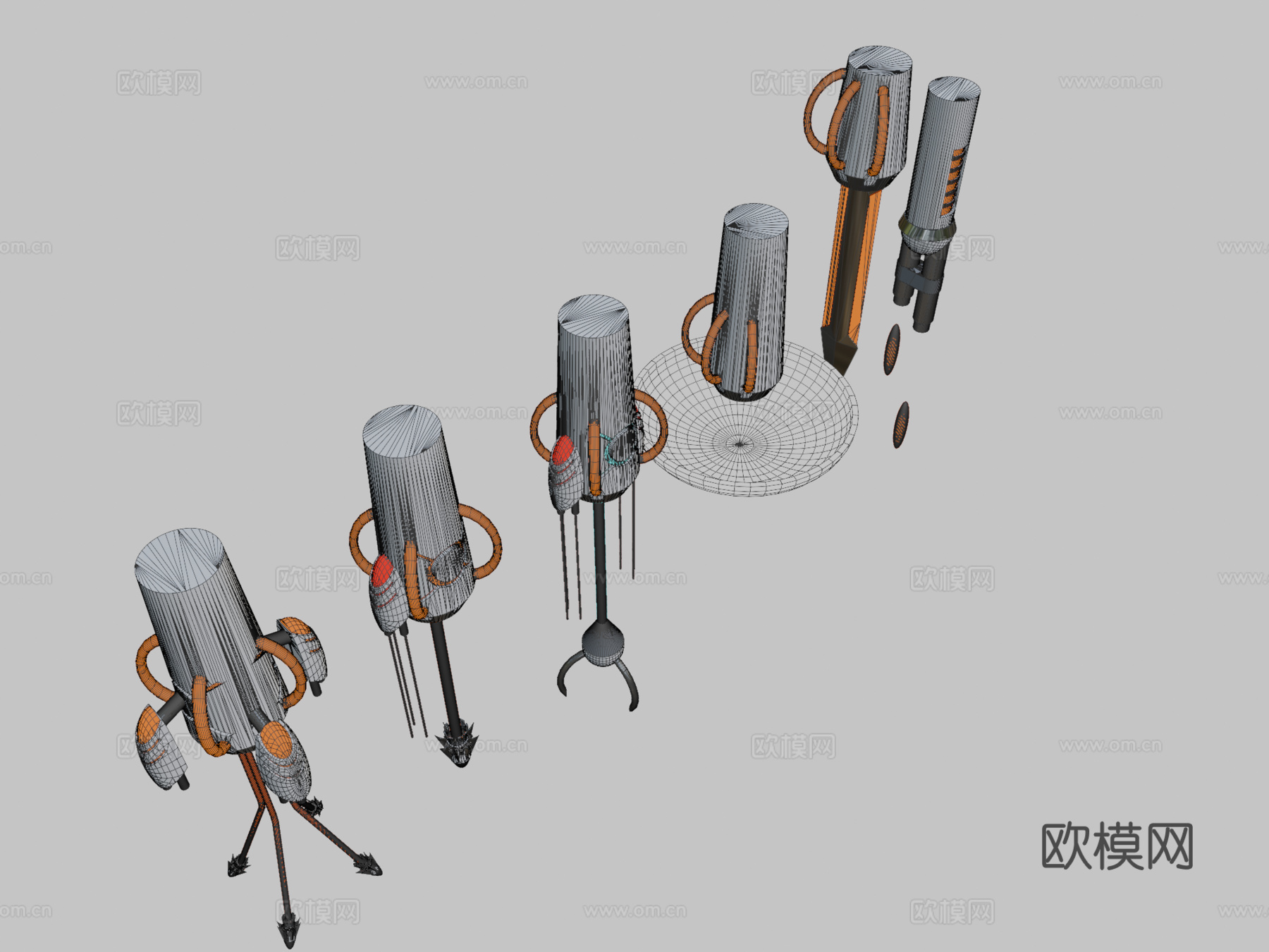原型武器3d模型