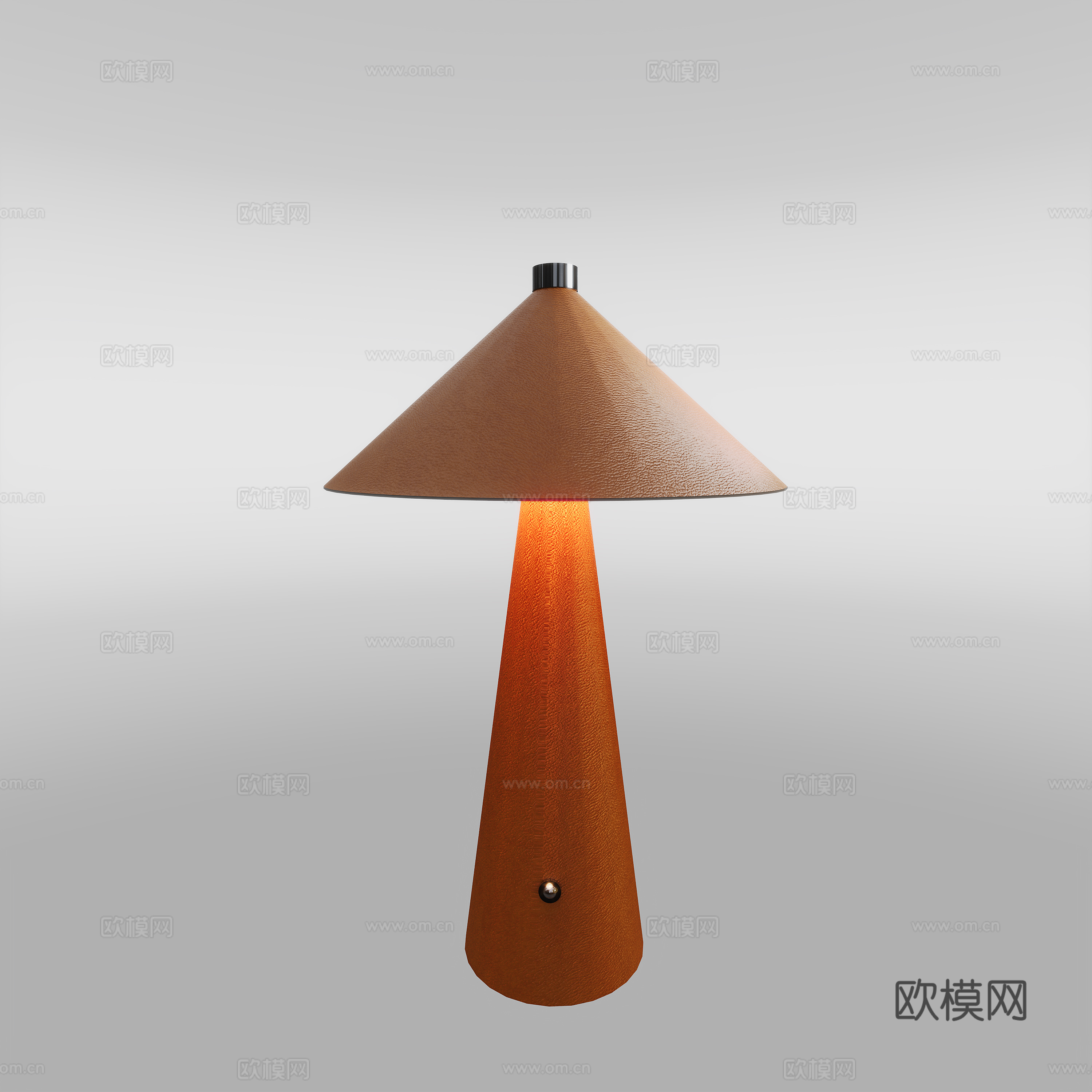 现代皮革台灯3d模型