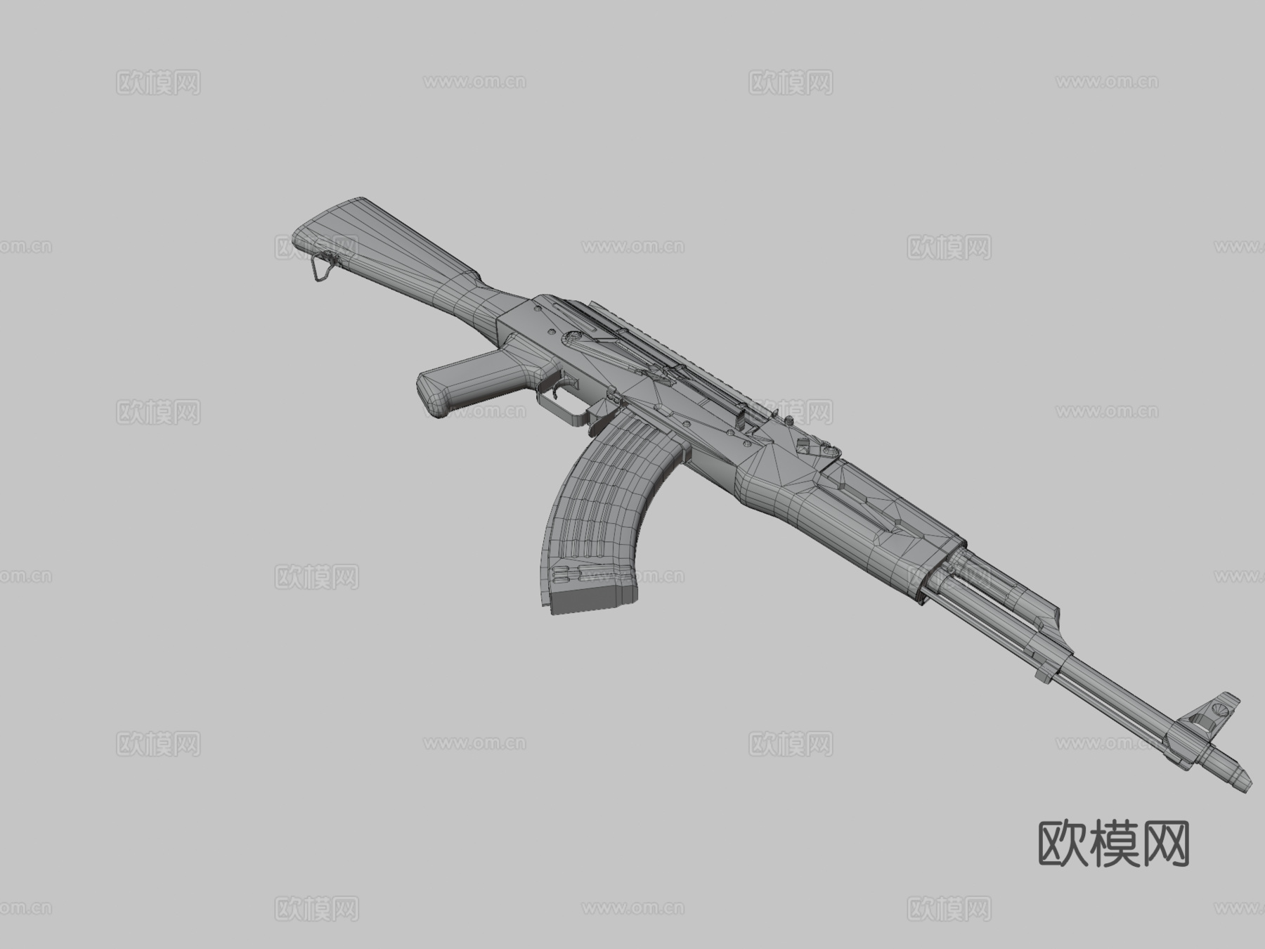 幽灵-AKM-PUBG3d模型