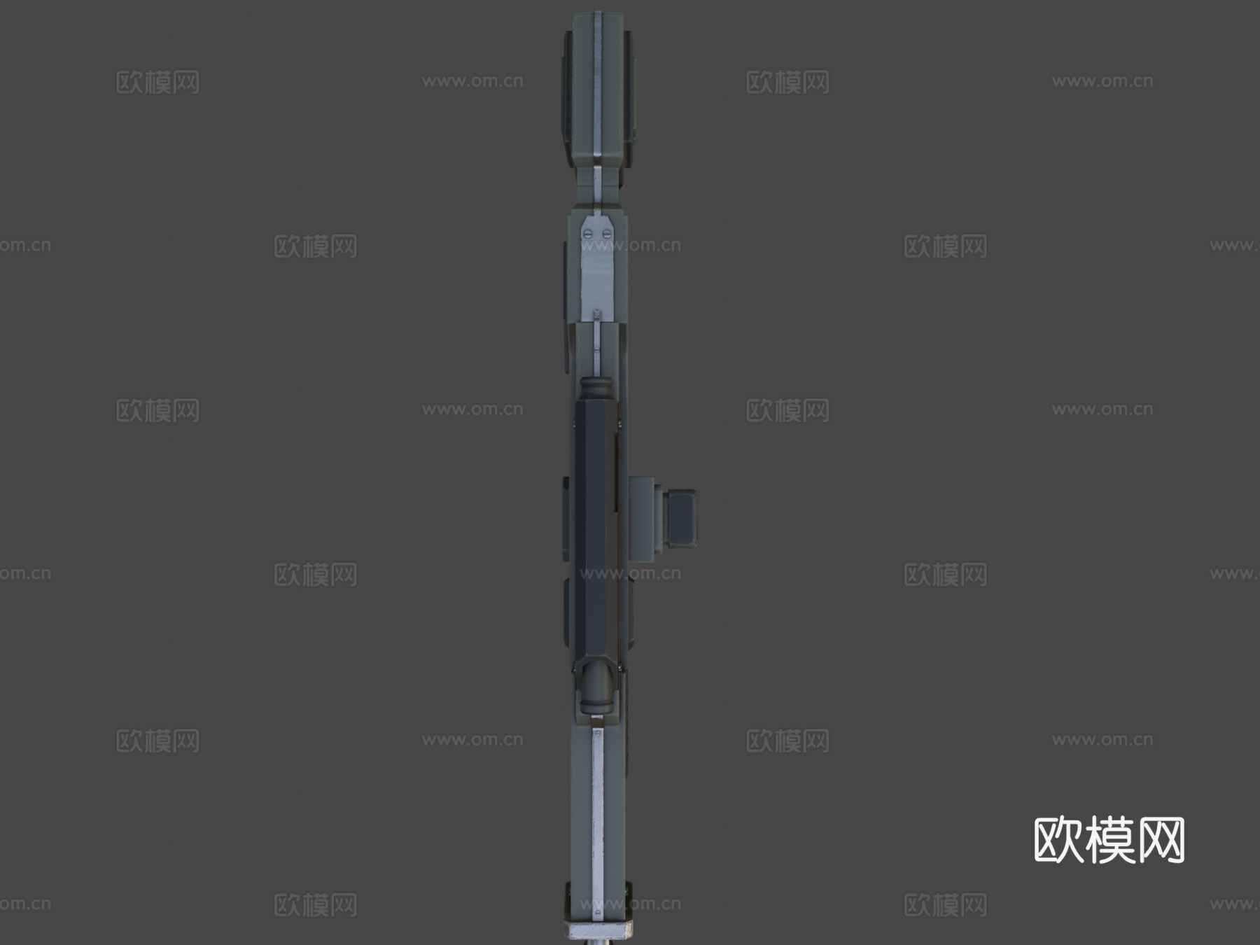 E-脉冲44步枪来自星河战队3d模型