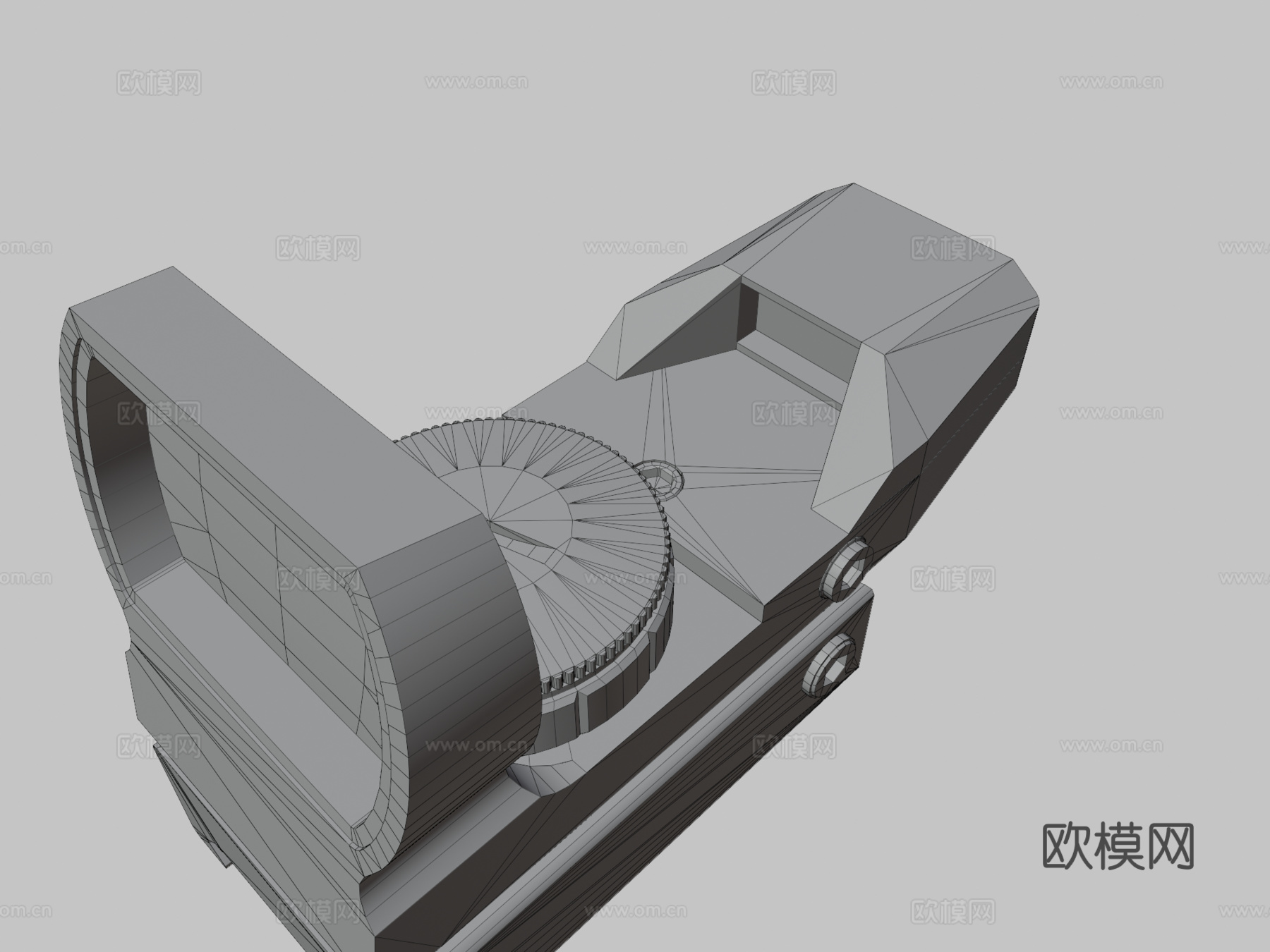 多重红绿反射瞄准镜3d模型
